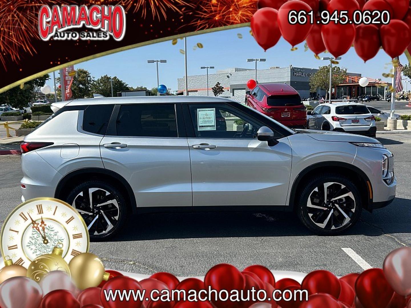 2024 Silver Mitsubishi Outlander (JA4J4VA84RZ) with an 4-Cyl 2.5 Liter engine, Automatic CVT transmission, located at 412 Auto Vista Drive, Palmdale, CA, 93551, (661) 945-0620, 34.592636, -118.136681- Photo#9