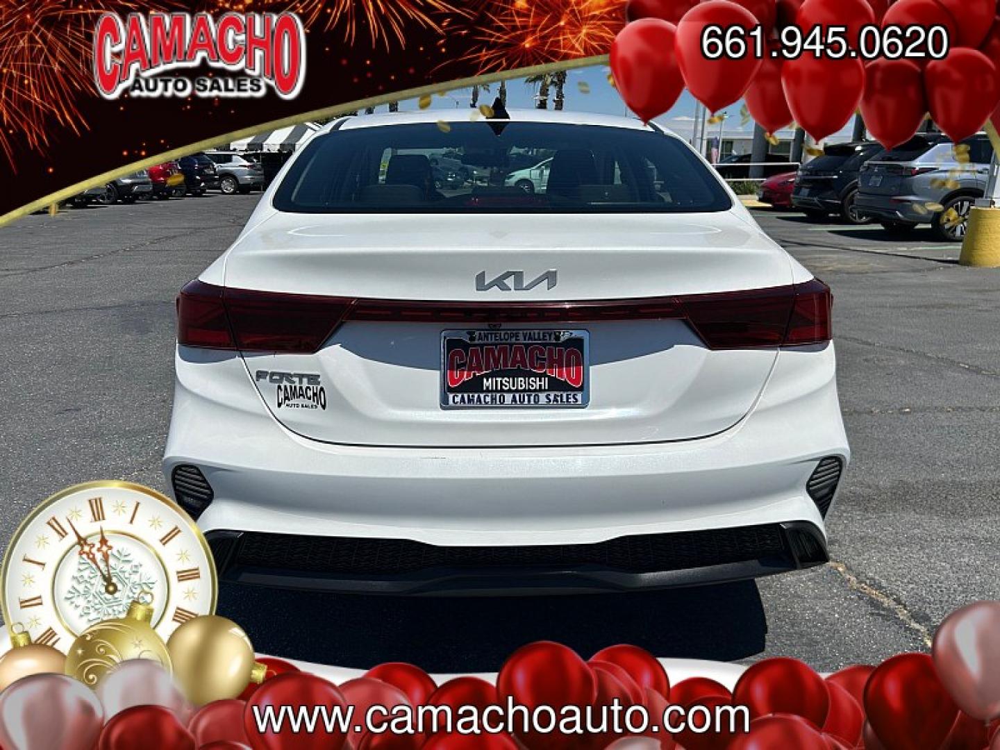 2023 White Kia Forte (3KPF24AD2PE) with an 4-Cyl 2.0 Liter engine, Automatic IVT transmission, located at 412 Auto Vista Drive, Palmdale, CA, 93551, (661) 945-0620, 34.592636, -118.136681- Photo#5