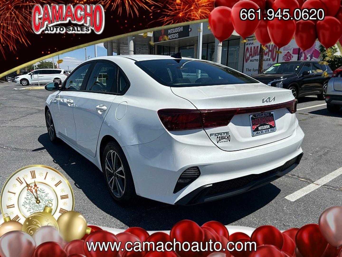 2023 White Kia Forte (3KPF24AD2PE) with an 4-Cyl 2.0 Liter engine, Automatic IVT transmission, located at 412 Auto Vista Drive, Palmdale, CA, 93551, (661) 945-0620, 34.592636, -118.136681- Photo#6