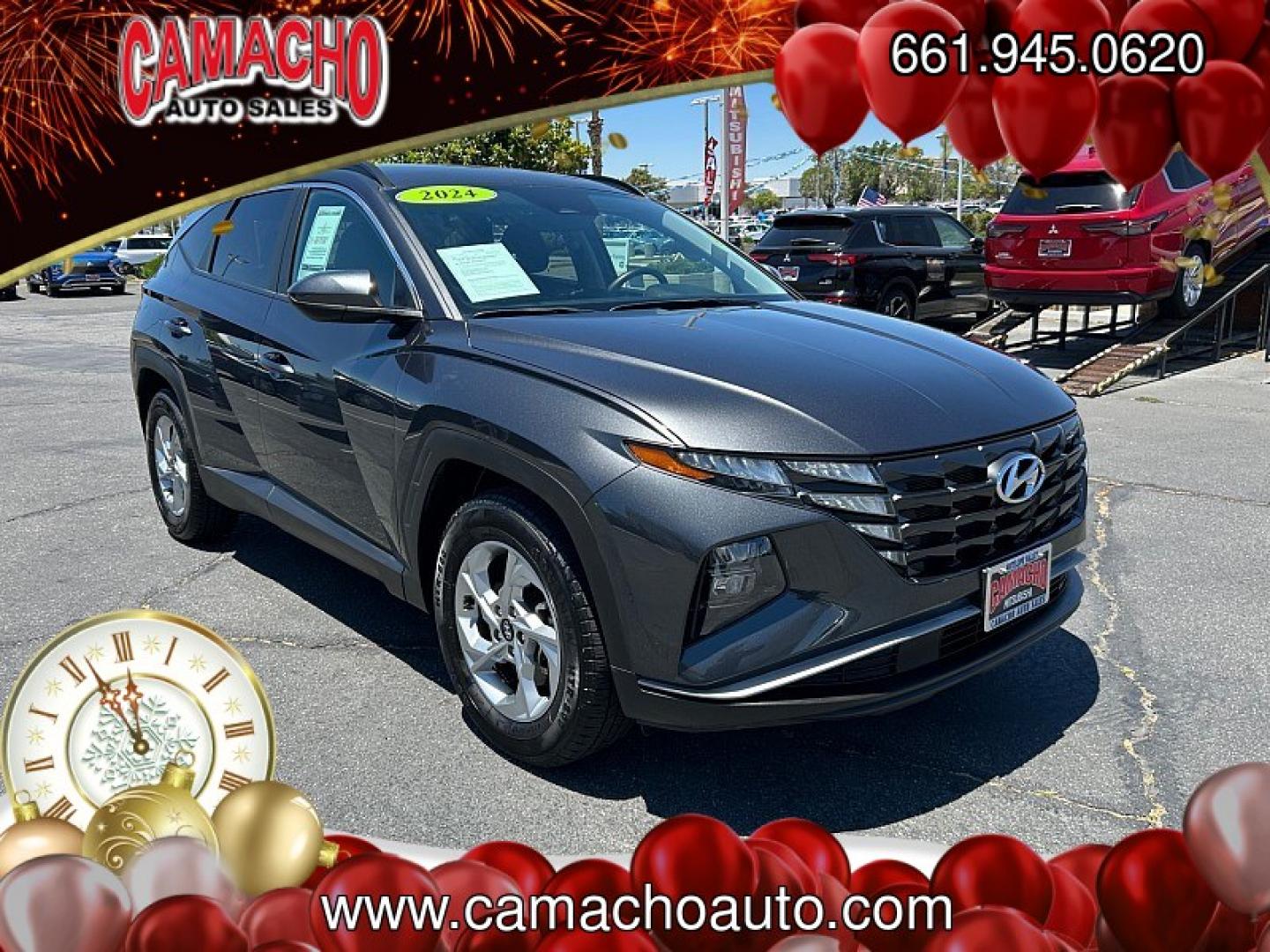 2024 Gray Hyundai Tucson (5NMJB3DEXRH) with an 4-Cyl 2.5 Liter engine, Automatic 8-Spd transmission, located at 412 Auto Vista Drive, Palmdale, CA, 93551, (661) 945-0620, 34.592636, -118.136681- Photo#0