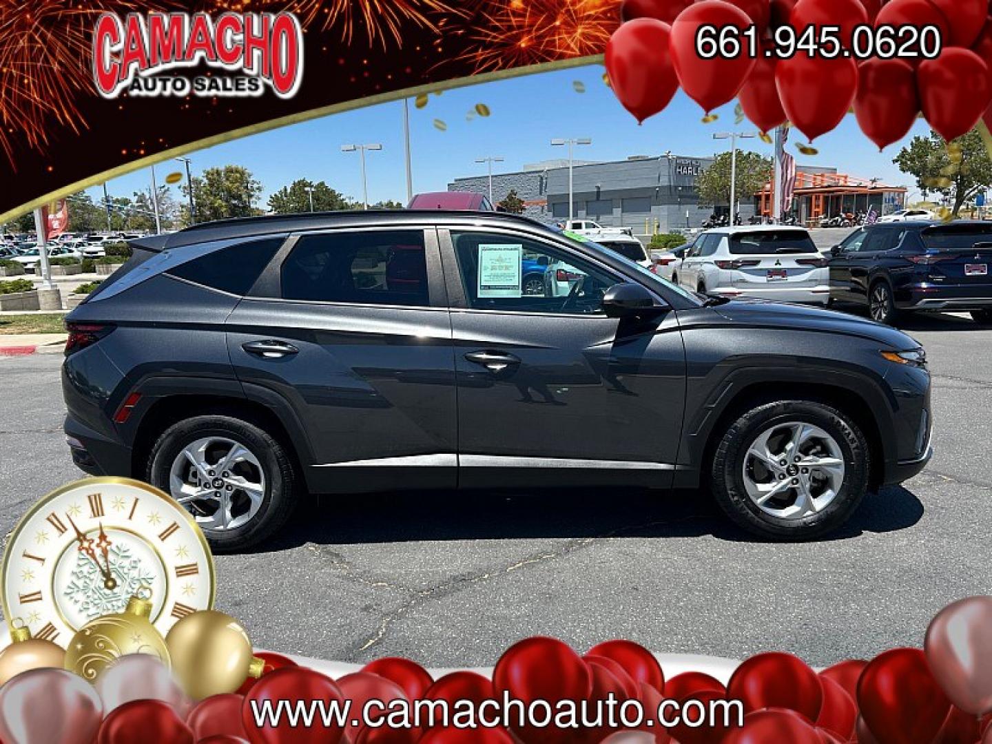 2024 Gray Hyundai Tucson (5NMJB3DEXRH) with an 4-Cyl 2.5 Liter engine, Automatic 8-Spd transmission, located at 412 Auto Vista Drive, Palmdale, CA, 93551, (661) 945-0620, 34.592636, -118.136681- Photo#2