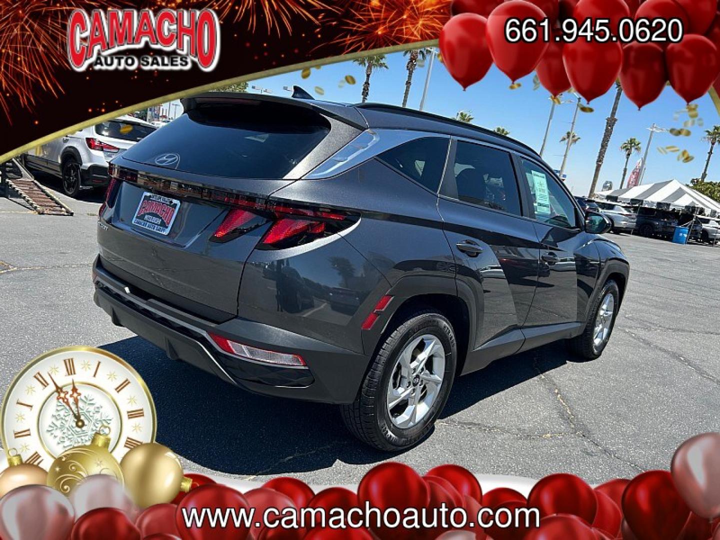 2024 Gray Hyundai Tucson (5NMJB3DEXRH) with an 4-Cyl 2.5 Liter engine, Automatic 8-Spd transmission, located at 412 Auto Vista Drive, Palmdale, CA, 93551, (661) 945-0620, 34.592636, -118.136681- Photo#3