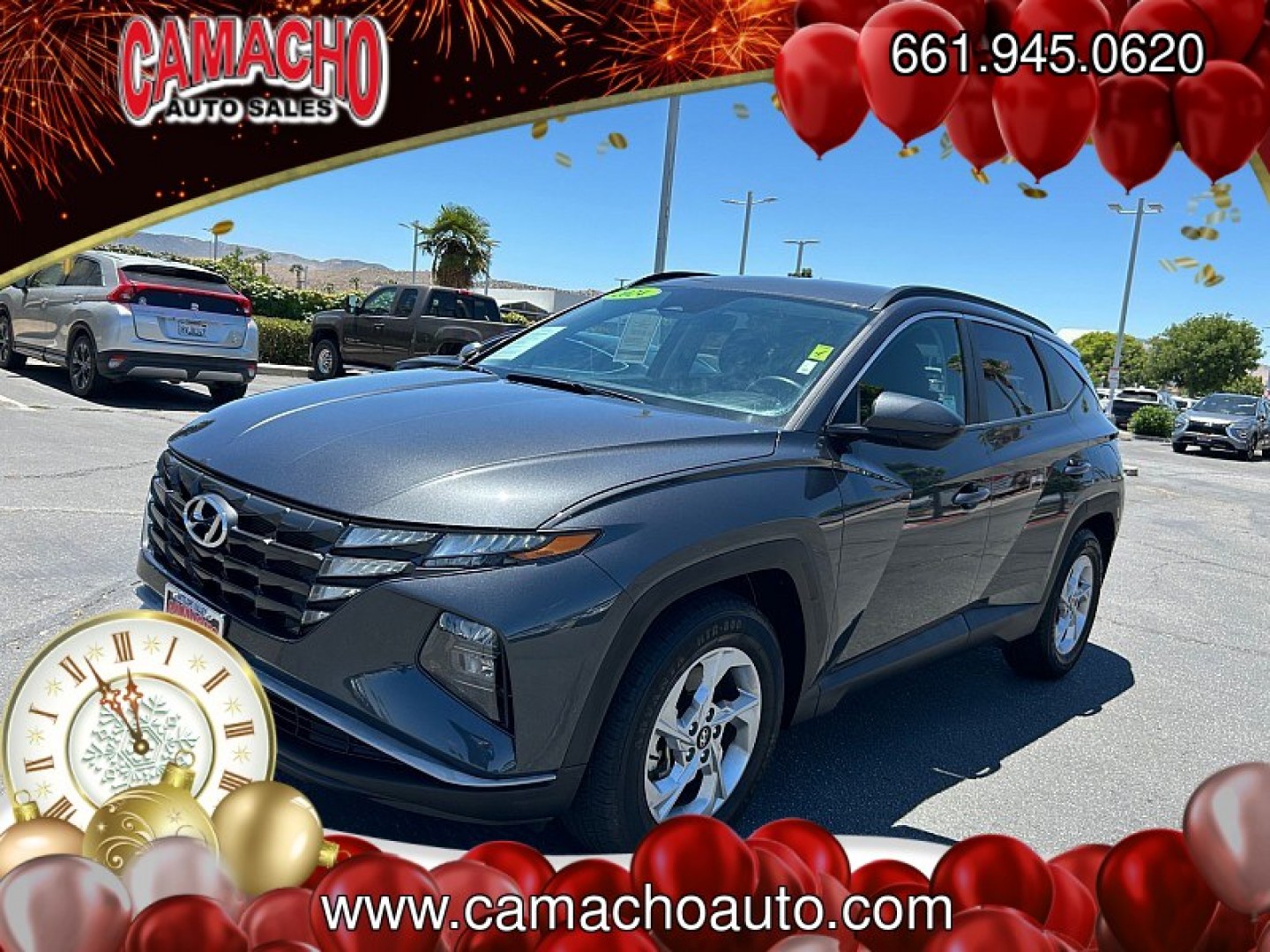 2024 Gray Hyundai Tucson (5NMJB3DEXRH) with an 4-Cyl 2.5 Liter engine, Automatic 8-Spd transmission, located at 412 Auto Vista Drive, Palmdale, CA, 93551, (661) 945-0620, 34.592636, -118.136681- Photo#7