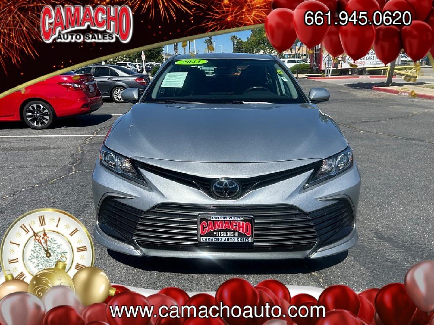 2023 Silver Toyota Camry (4T1C11AK7PU) with an 4-Cyl 2.5 Liter engine, Automatic 8-Spd w/Sequential Shift transmission, located at 412 Auto Vista Drive, Palmdale, CA, 93551, (661) 945-0620, 34.592636, -118.136681- Photo#1