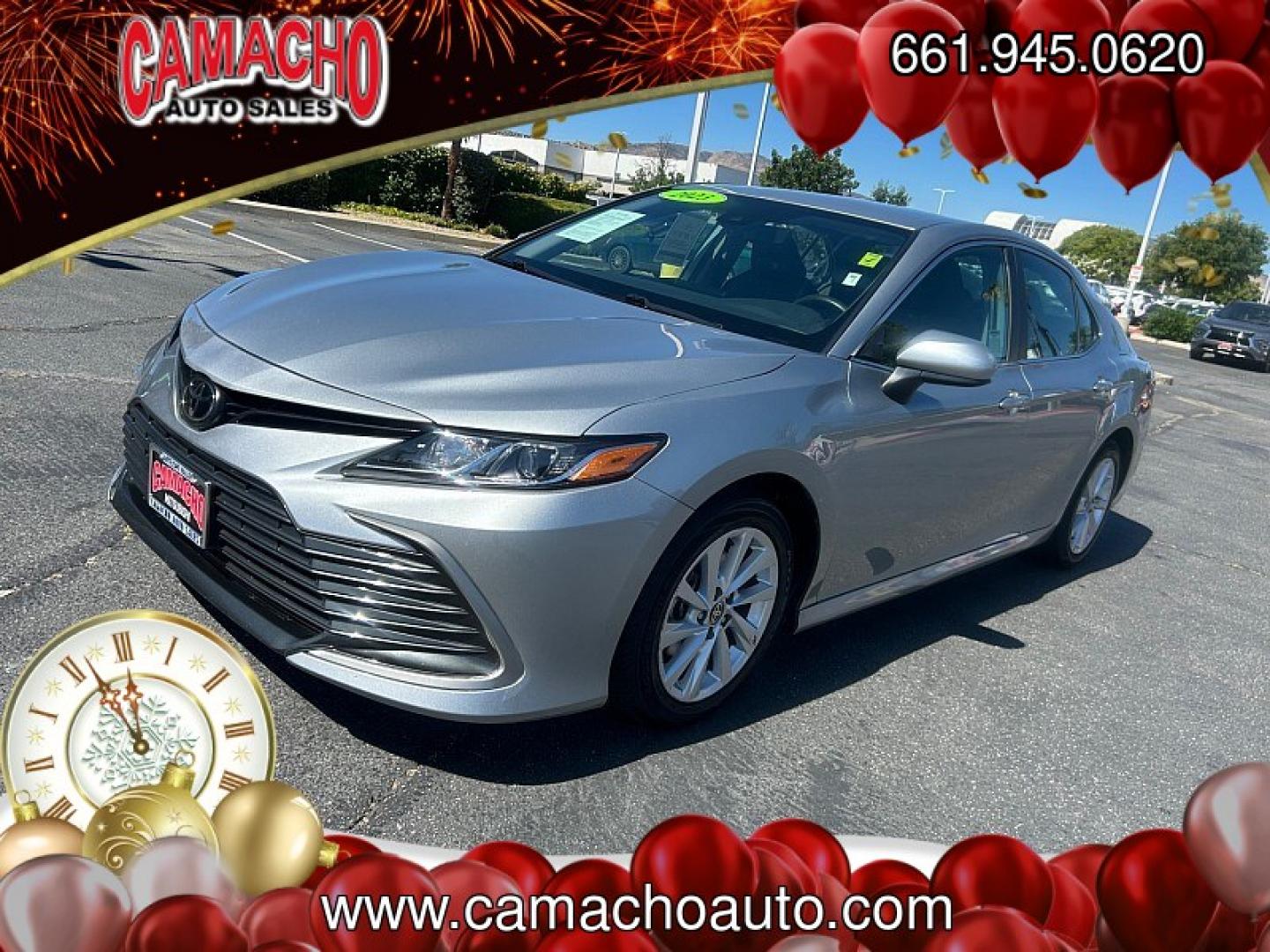 2023 Silver Toyota Camry (4T1C11AK7PU) with an 4-Cyl 2.5 Liter engine, Automatic 8-Spd w/Sequential Shift transmission, located at 412 Auto Vista Drive, Palmdale, CA, 93551, (661) 945-0620, 34.592636, -118.136681- Photo#2