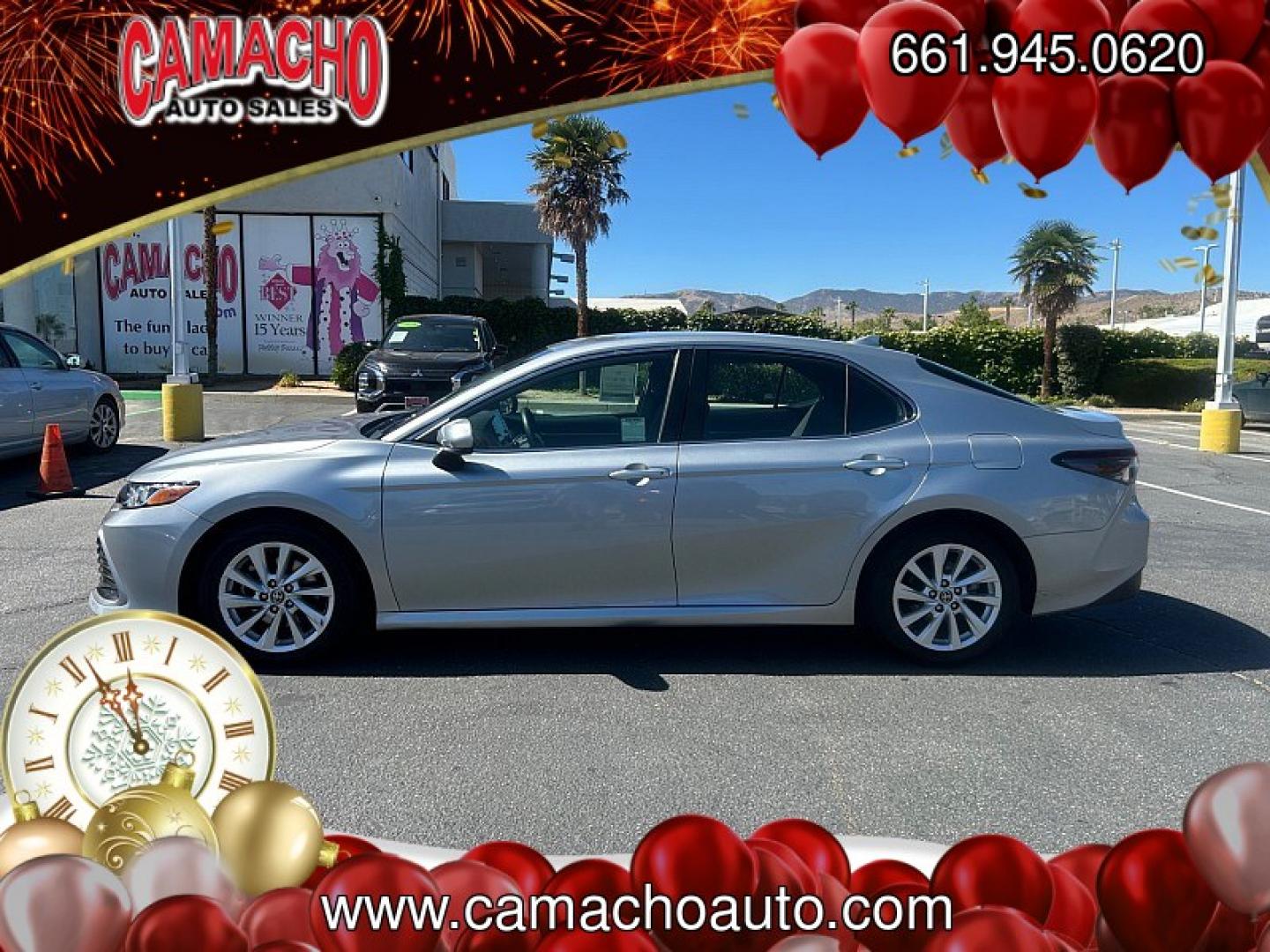 2023 Silver Toyota Camry (4T1C11AK7PU) with an 4-Cyl 2.5 Liter engine, Automatic 8-Spd w/Sequential Shift transmission, located at 412 Auto Vista Drive, Palmdale, CA, 93551, (661) 945-0620, 34.592636, -118.136681- Photo#3