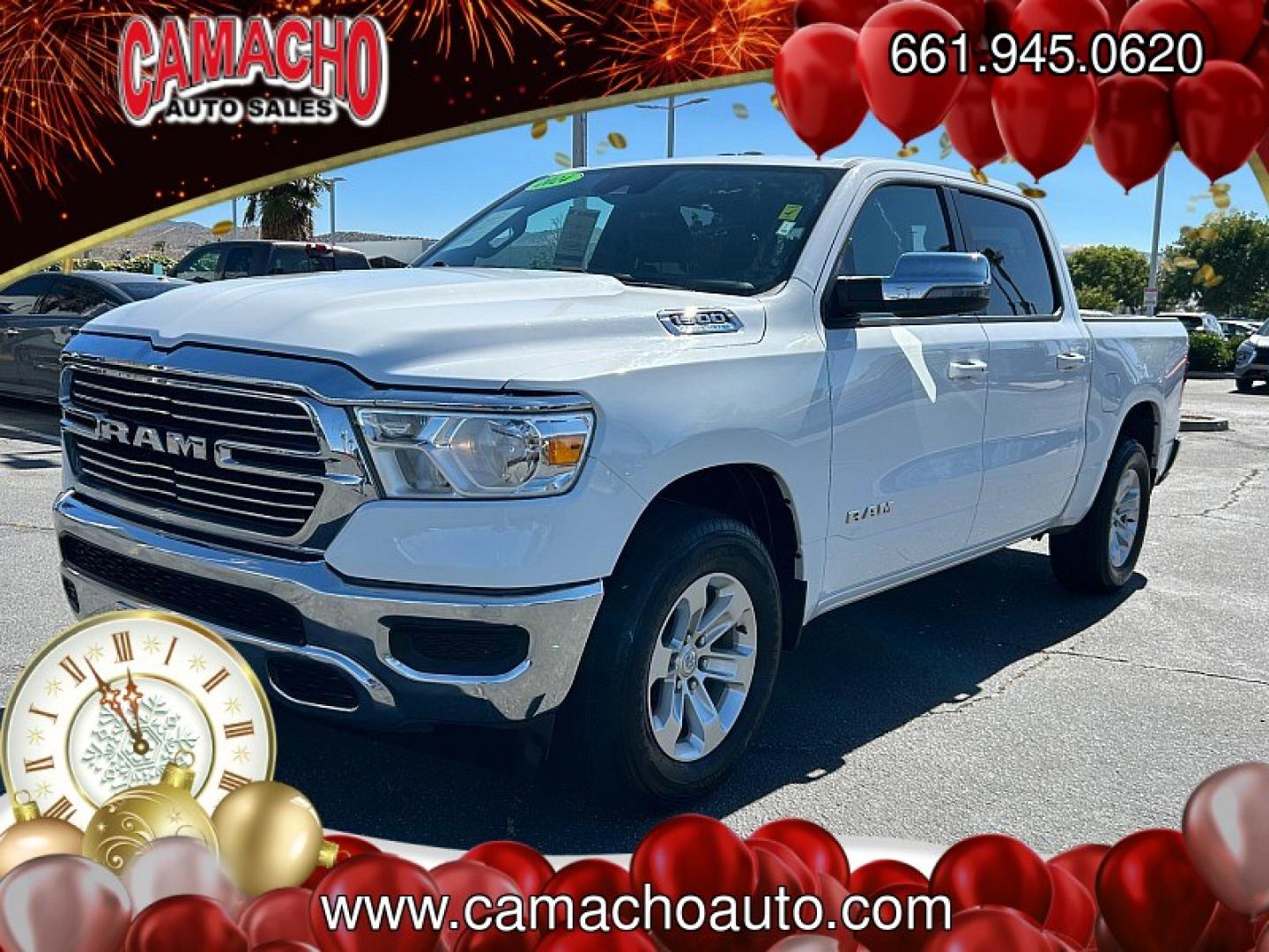 2024 White Ram 1500 2WD (1C6RREJT9RN) , Automatic 8-Spd transmission, located at 412 Auto Vista Drive, Palmdale, CA, 93551, (661) 945-0620, 34.592636, -118.136681- Photo#2