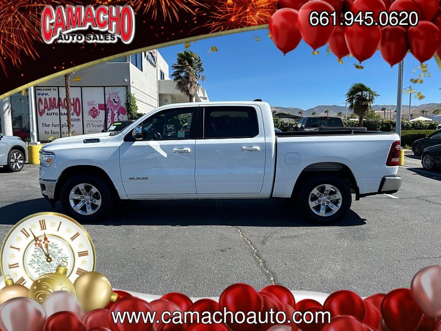 2024 White Ram 1500 2WD (1C6RREJT9RN) , Automatic 8-Spd transmission, located at 412 Auto Vista Drive, Palmdale, CA, 93551, (661) 945-0620, 34.592636, -118.136681- Photo#3