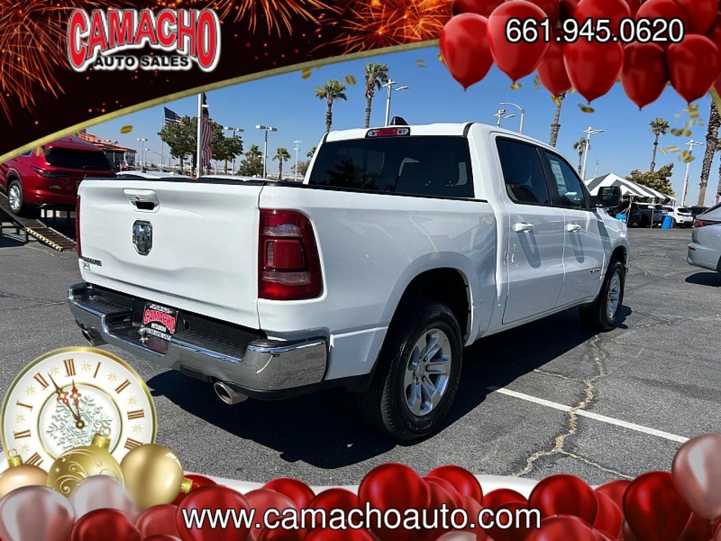 2024 White Ram 1500 2WD (1C6RREJT9RN) , Automatic 8-Spd transmission, located at 412 Auto Vista Drive, Palmdale, CA, 93551, (661) 945-0620, 34.592636, -118.136681- Photo#6