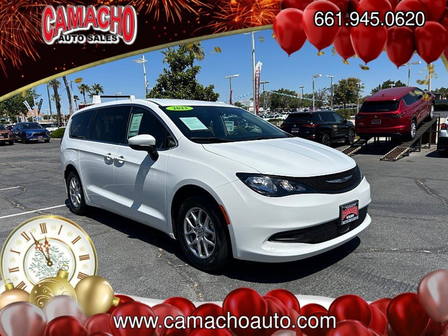2023 White Chrysler Voyager (2C4RC1CG4PR) with an V6 3.6 Liter engine, Automatic 9-Spd transmission, located at 412 Auto Vista Drive, Palmdale, CA, 93551, (661) 945-0620, 34.592636, -118.136681- Photo#0