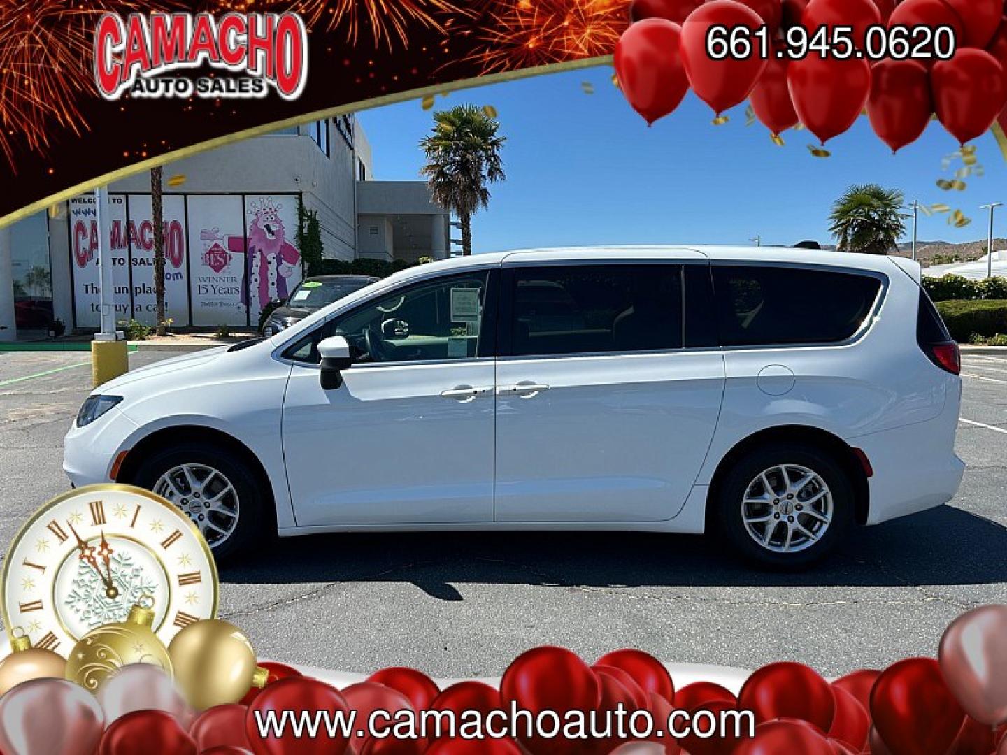 2023 White Chrysler Voyager (2C4RC1CG4PR) with an V6 3.6 Liter engine, Automatic 9-Spd transmission, located at 412 Auto Vista Drive, Palmdale, CA, 93551, (661) 945-0620, 34.592636, -118.136681- Photo#8