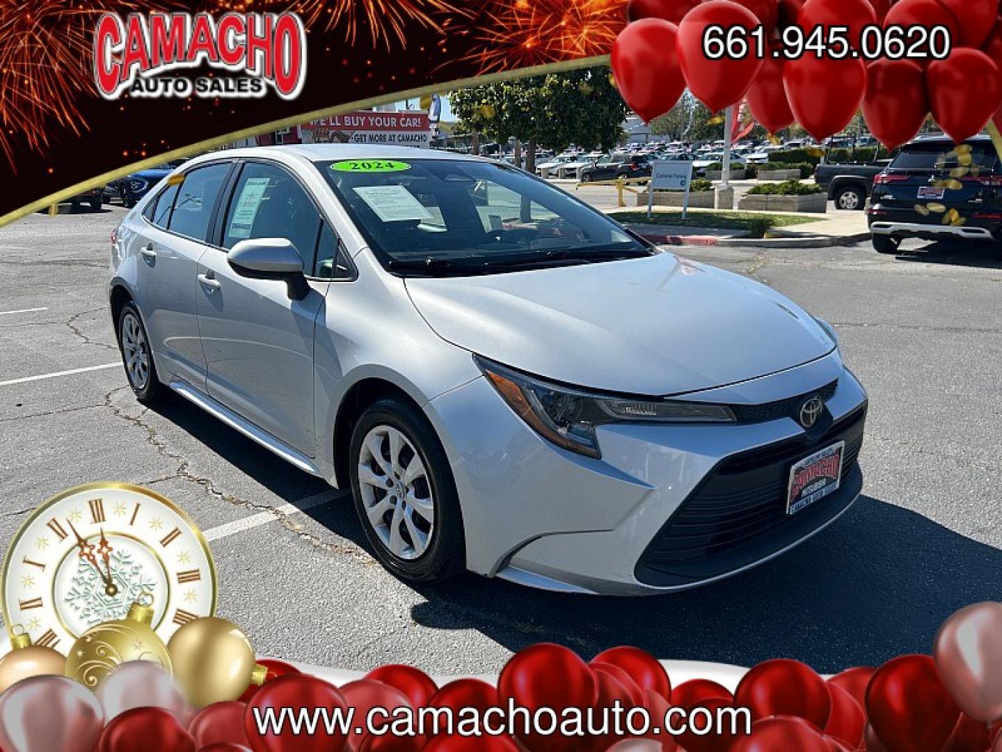 2024 Silver Toyota Corolla (5YFB4MDE6RP) with an 4-Cyl Hybrid 1.8 Liter engine, Automatic CVT transmission, located at 412 Auto Vista Drive, Palmdale, CA, 93551, (661) 945-0620, 34.592636, -118.136681- Photo#0