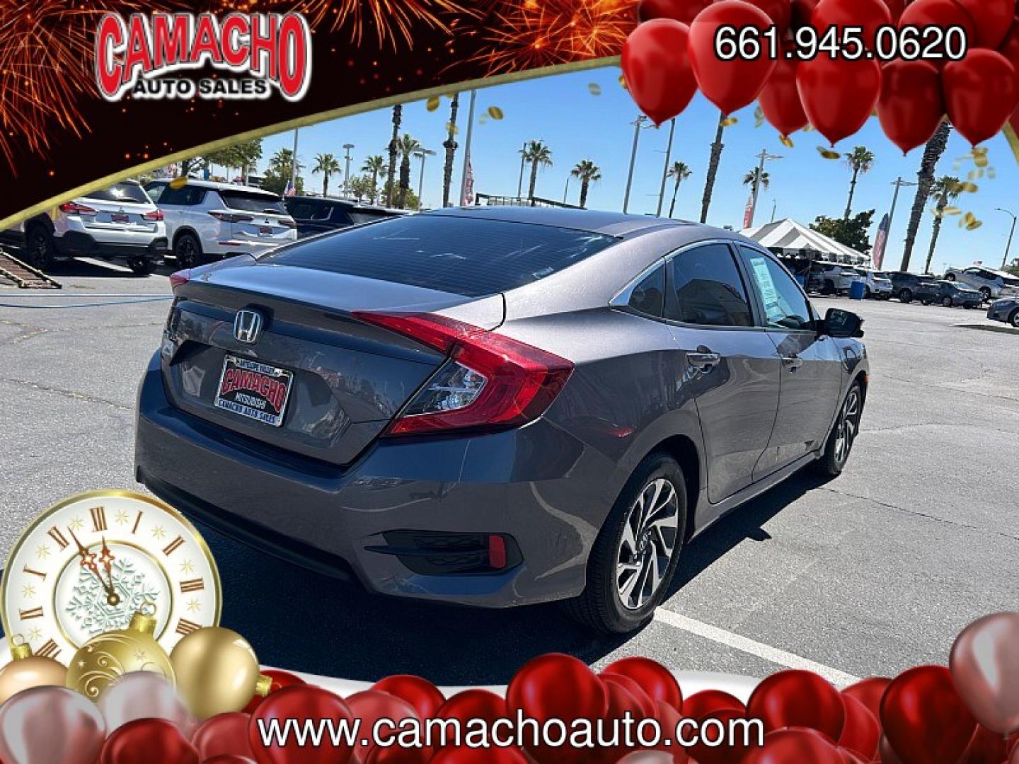 2016 Gray Honda Civic Sedan (19XFC2F79GE) with an 4-Cyl i-VTEC 2.0 Liter engine, Automatic CVT transmission, located at 412 Auto Vista Drive, Palmdale, CA, 93551, (661) 945-0620, 34.592636, -118.136681- Photo#1