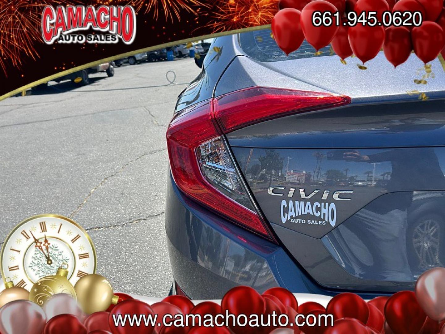 2016 Gray Honda Civic Sedan (19XFC2F79GE) with an 4-Cyl i-VTEC 2.0 Liter engine, Automatic CVT transmission, located at 412 Auto Vista Drive, Palmdale, CA, 93551, (661) 945-0620, 34.592636, -118.136681- Photo#15