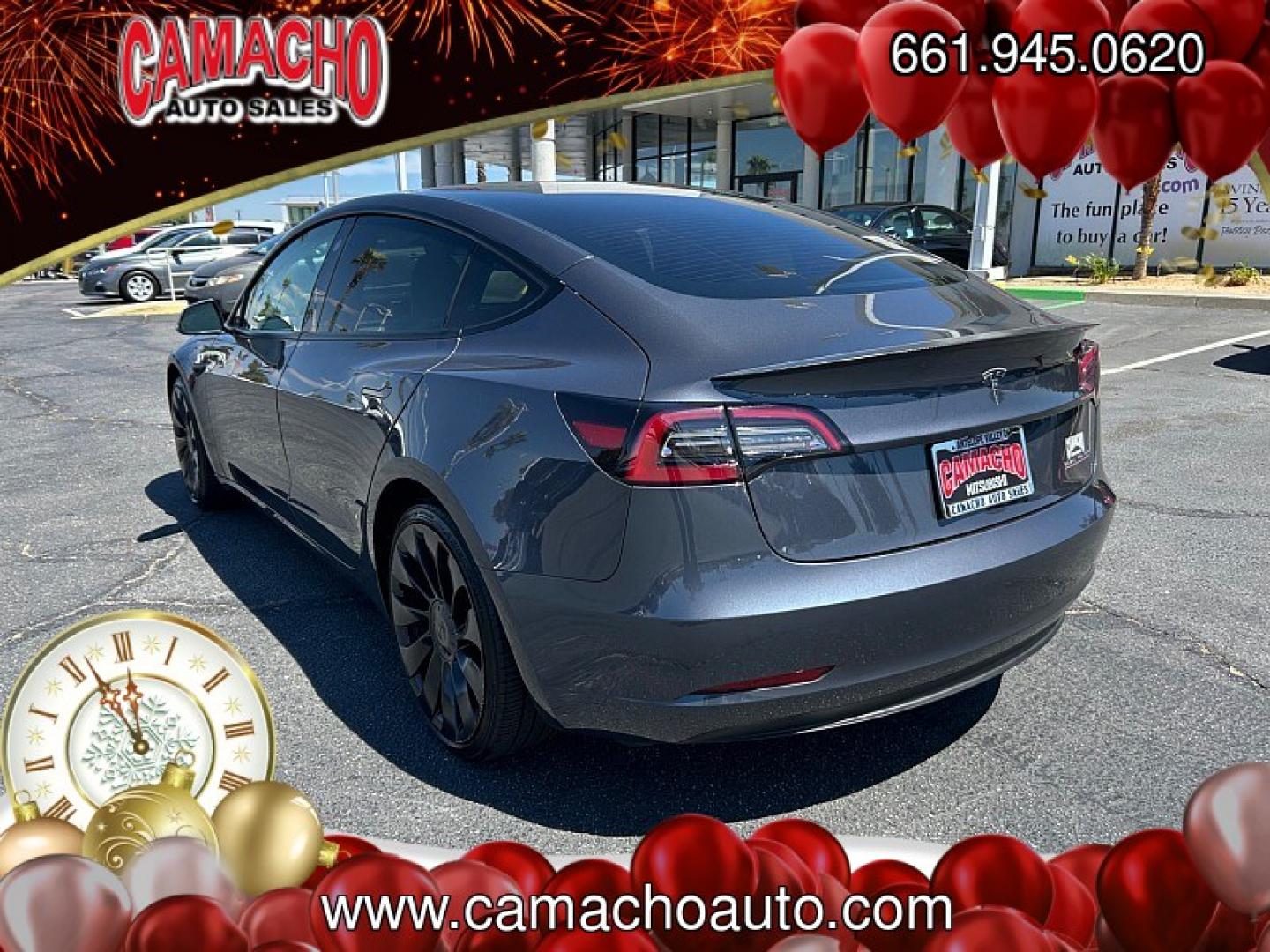 2023 GRAY Tesla Model 3 (5YJ3E1EC5PF) with an Dual AC Electric Motors engine, Single-Speed Fixed Gear transmission, located at 412 Auto Vista Drive, Palmdale, CA, 93551, (661) 945-0620, 34.592636, -118.136681- Photo#4