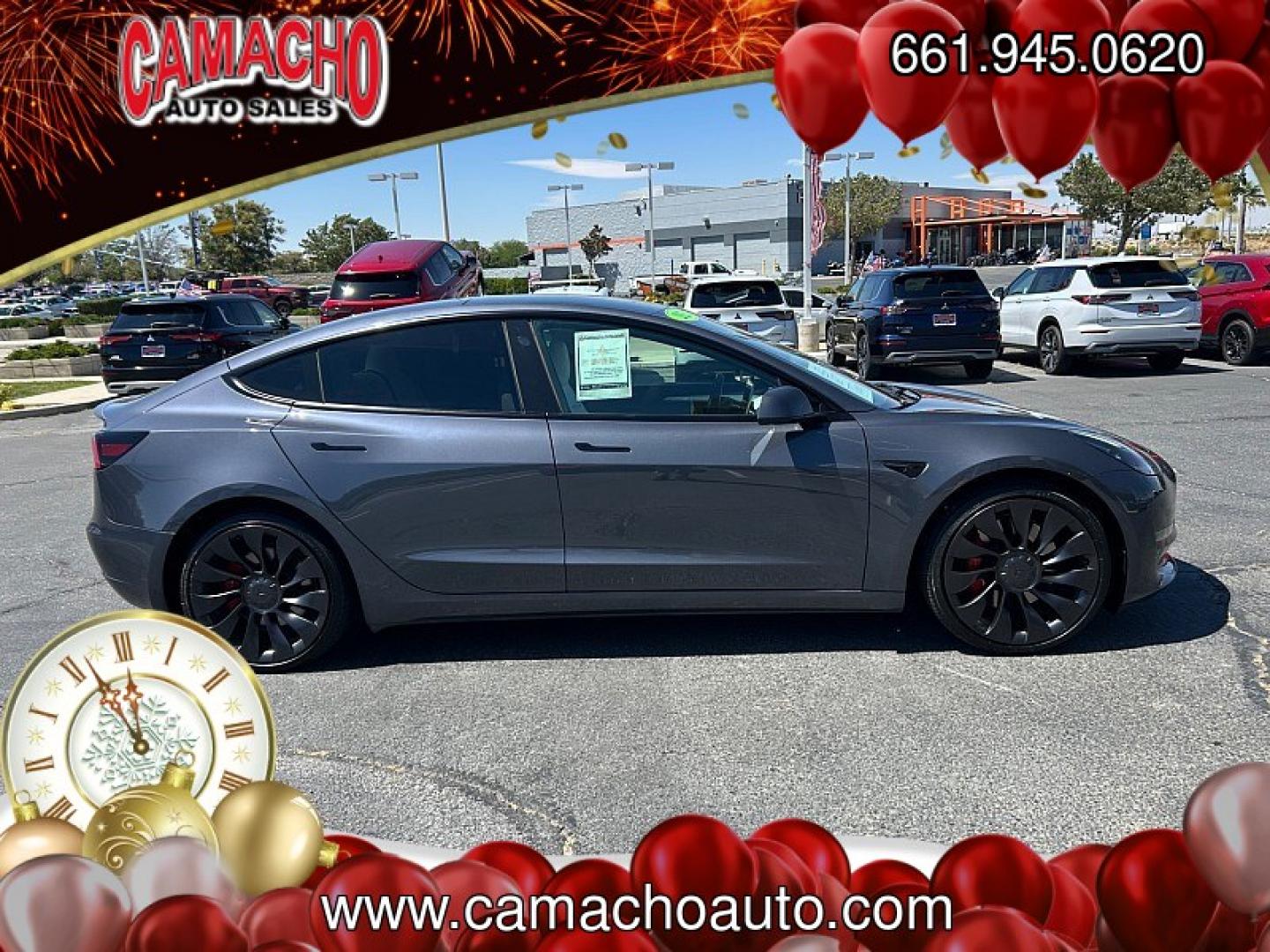 2023 GRAY Tesla Model 3 (5YJ3E1EC5PF) with an Dual AC Electric Motors engine, Single-Speed Fixed Gear transmission, located at 412 Auto Vista Drive, Palmdale, CA, 93551, (661) 945-0620, 34.592636, -118.136681- Photo#11