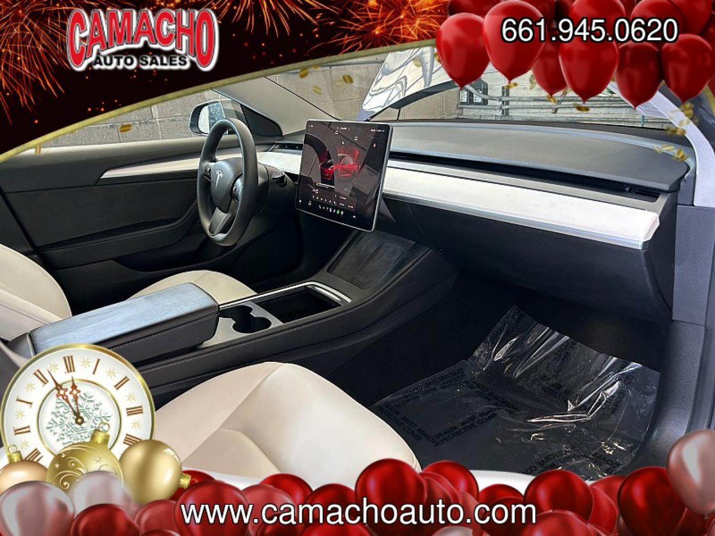 2023 GRAY Tesla Model 3 (5YJ3E1EC5PF) with an Dual AC Electric Motors engine, Single-Speed Fixed Gear transmission, located at 412 Auto Vista Drive, Palmdale, CA, 93551, (661) 945-0620, 34.592636, -118.136681- Photo#26