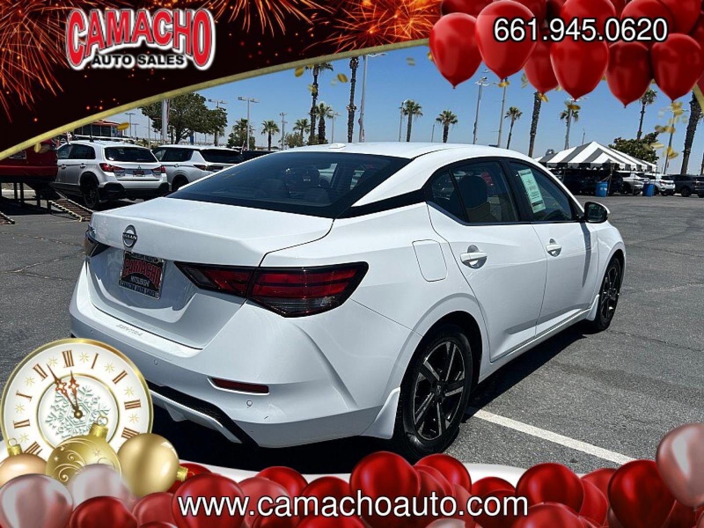 2025 WHITE Nissan Sentra (3N1AB8CV9SY) with an 4-Cyl 2.0 Liter engine, Automatic CVT transmission, located at 412 Auto Vista Drive, Palmdale, CA, 93551, (661) 945-0620, 34.592636, -118.136681- Photo#4