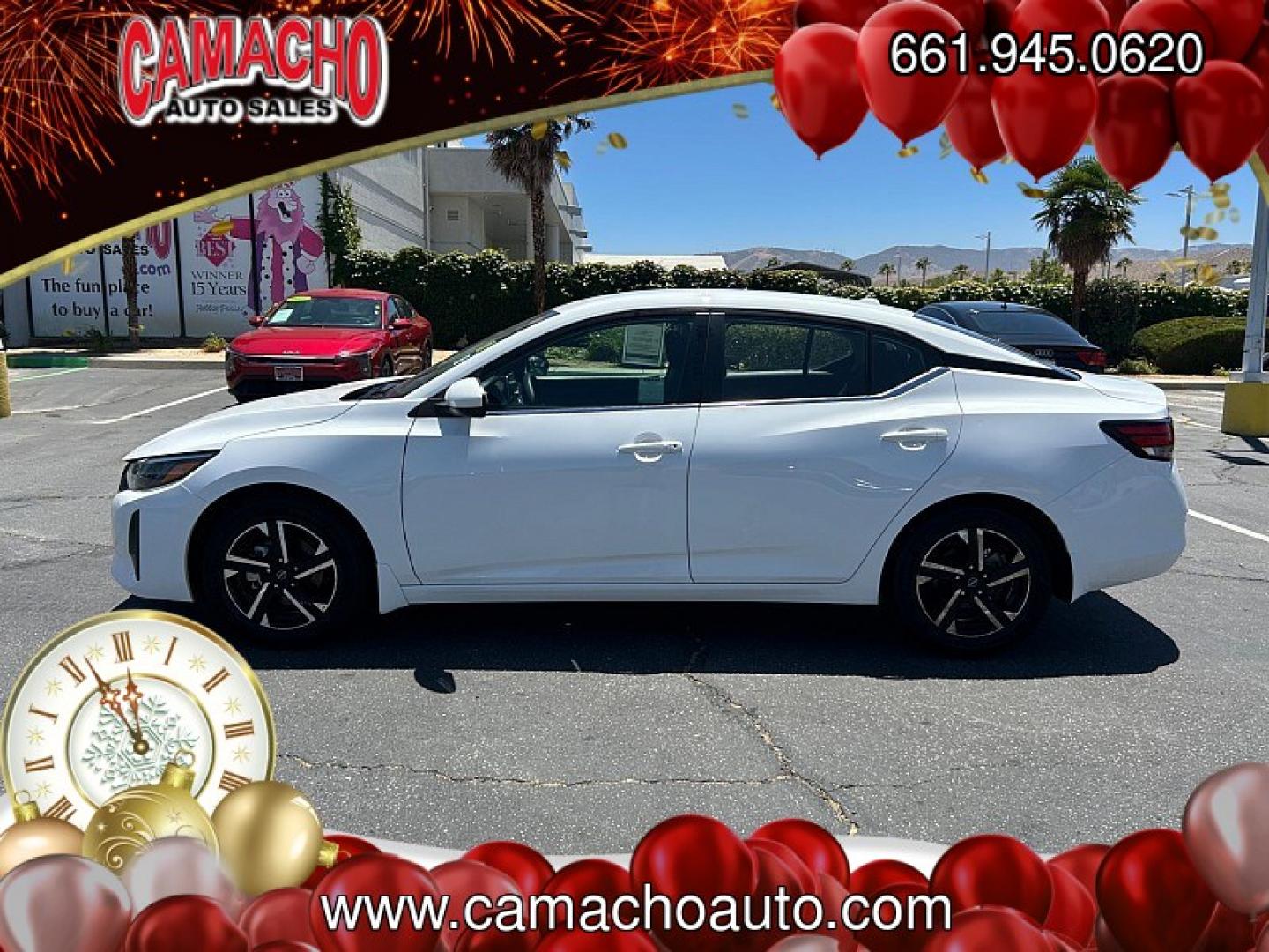 2025 WHITE Nissan Sentra (3N1AB8CV9SY) with an 4-Cyl 2.0 Liter engine, Automatic CVT transmission, located at 412 Auto Vista Drive, Palmdale, CA, 93551, (661) 945-0620, 34.592636, -118.136681- Photo#7