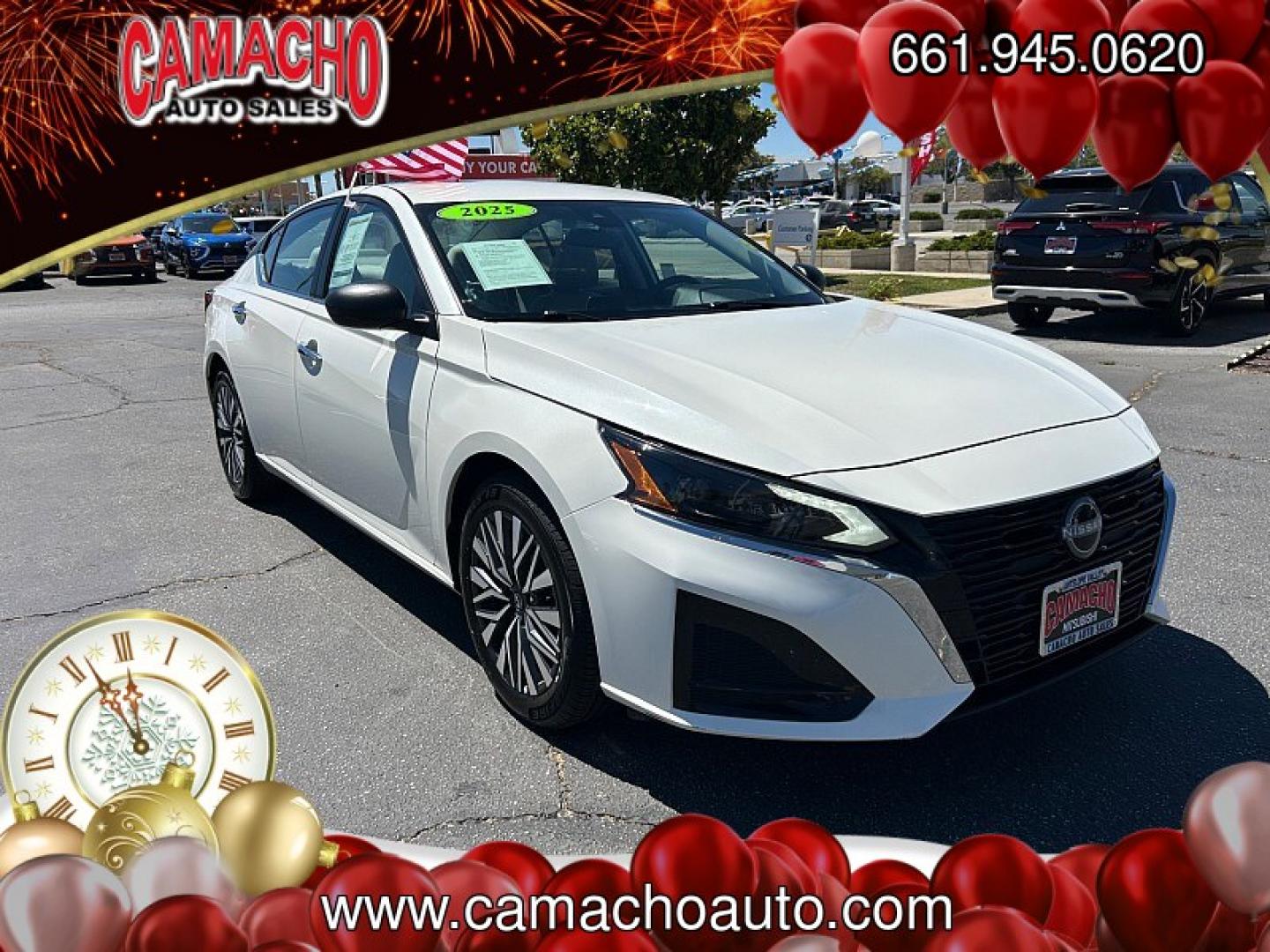 2025 White Nissan Altima (1N4BL4DV7SN) with an 4-Cyl 2.5 Liter engine, Automatic CVT transmission, located at 412 Auto Vista Drive, Palmdale, CA, 93551, (661) 945-0620, 34.592636, -118.136681- Photo#0