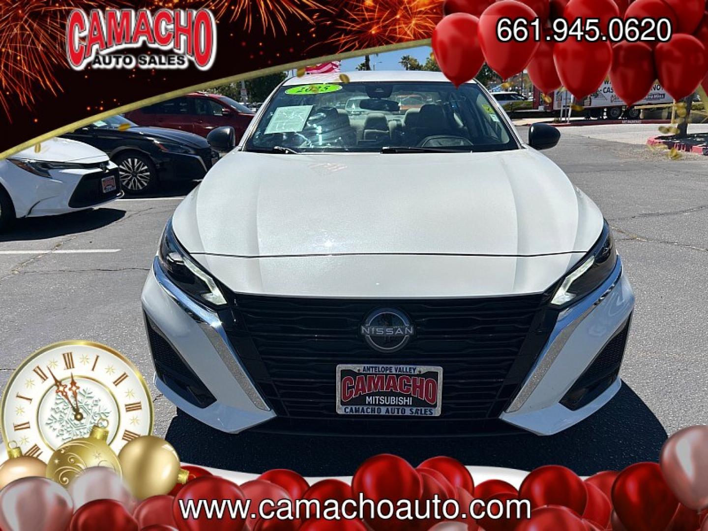 2025 White Nissan Altima (1N4BL4DV7SN) with an 4-Cyl 2.5 Liter engine, Automatic CVT transmission, located at 412 Auto Vista Drive, Palmdale, CA, 93551, (661) 945-0620, 34.592636, -118.136681- Photo#1