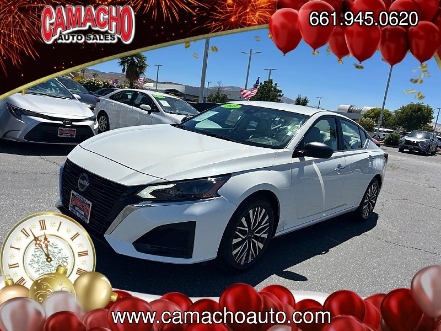 2025 White Nissan Altima (1N4BL4DV7SN) with an 4-Cyl 2.5 Liter engine, Automatic CVT transmission, located at 412 Auto Vista Drive, Palmdale, CA, 93551, (661) 945-0620, 34.592636, -118.136681- Photo#2