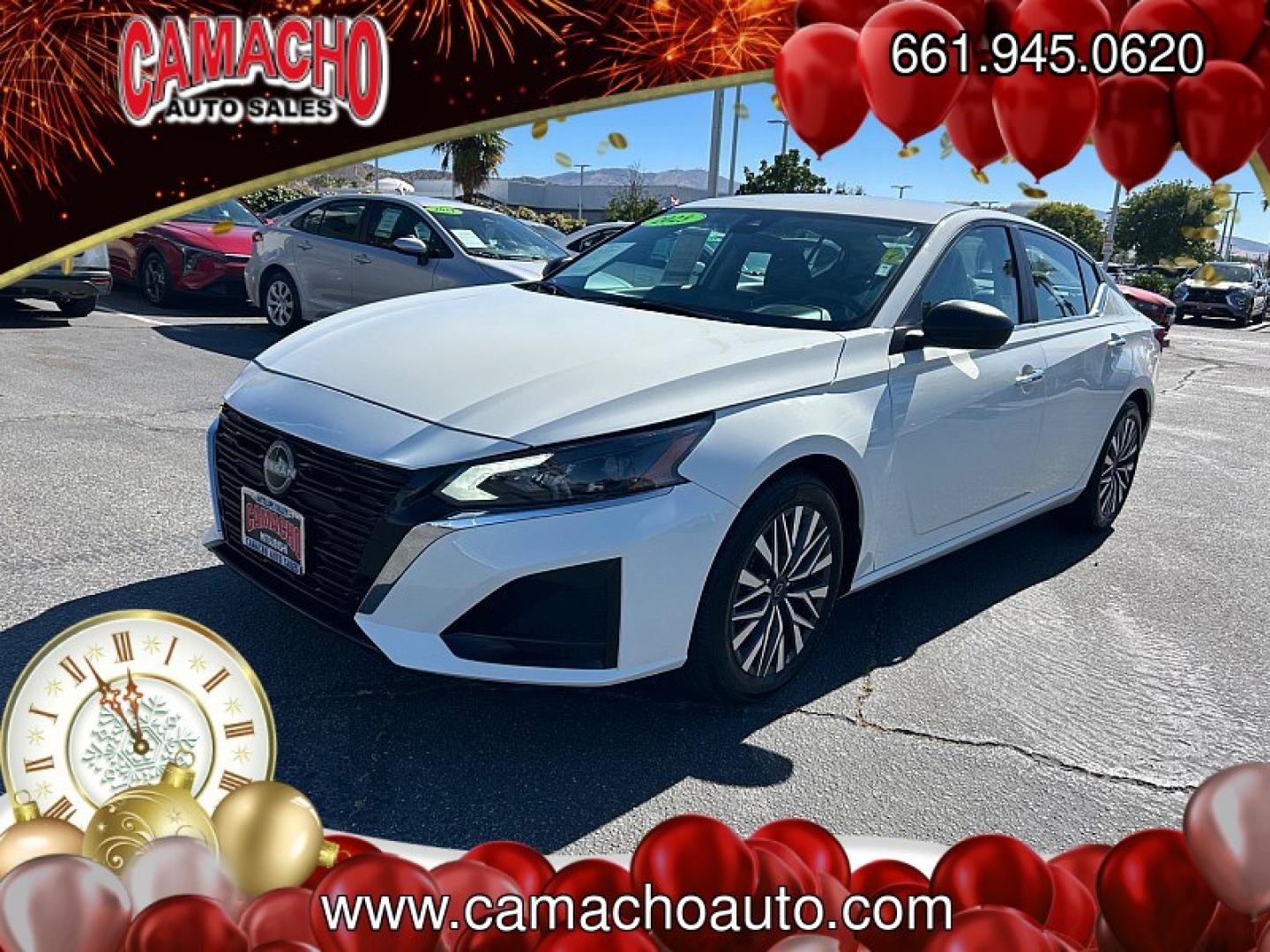2025 White Nissan Altima (1N4BL4DV9SN) with an 4-Cyl 2.5 Liter engine, Automatic CVT transmission, located at 412 Auto Vista Drive, Palmdale, CA, 93551, (661) 945-0620, 34.592636, -118.136681- Photo#1