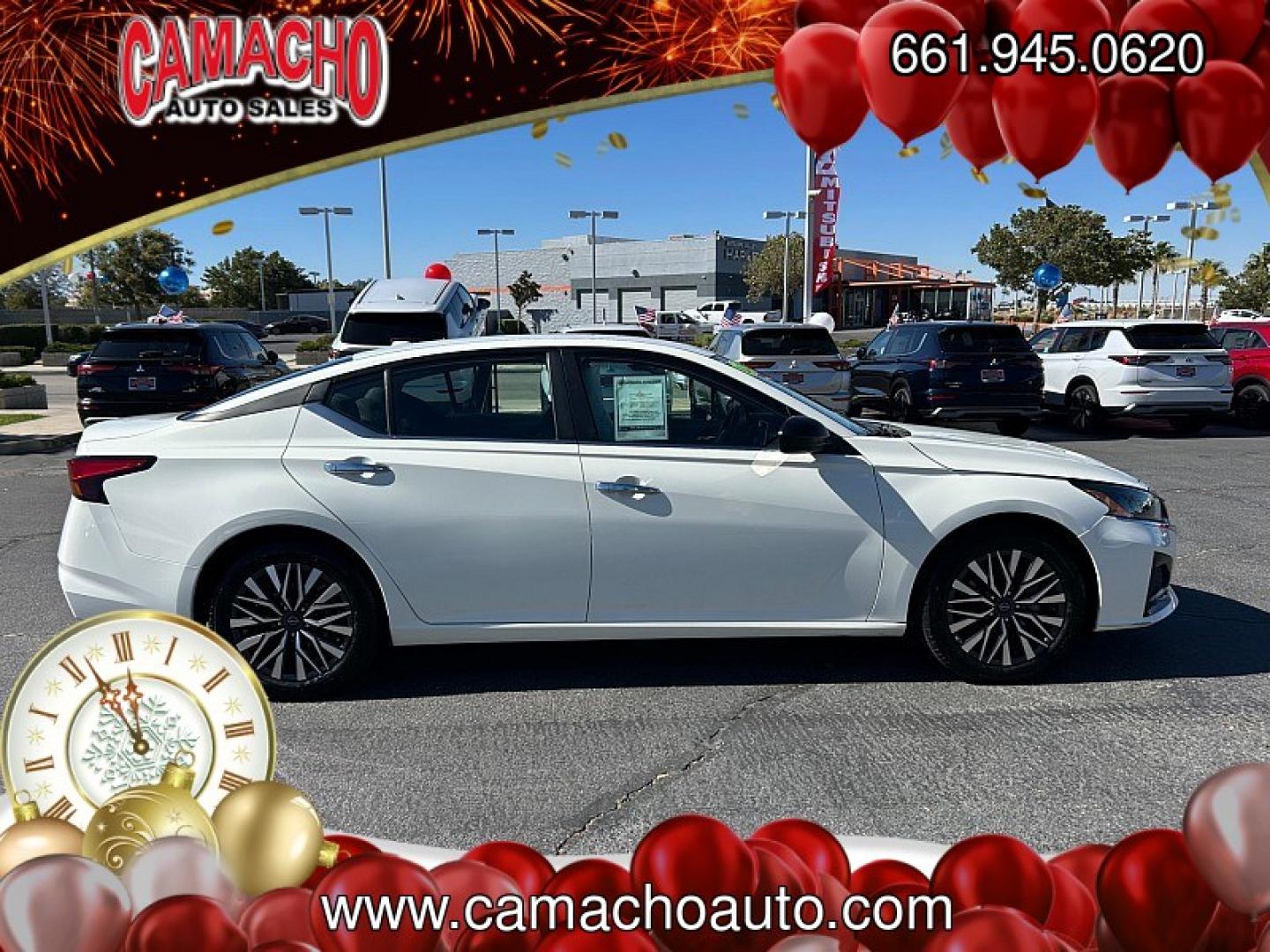 2025 White Nissan Altima (1N4BL4DV9SN) with an 4-Cyl 2.5 Liter engine, Automatic CVT transmission, located at 412 Auto Vista Drive, Palmdale, CA, 93551, (661) 945-0620, 34.592636, -118.136681- Photo#3