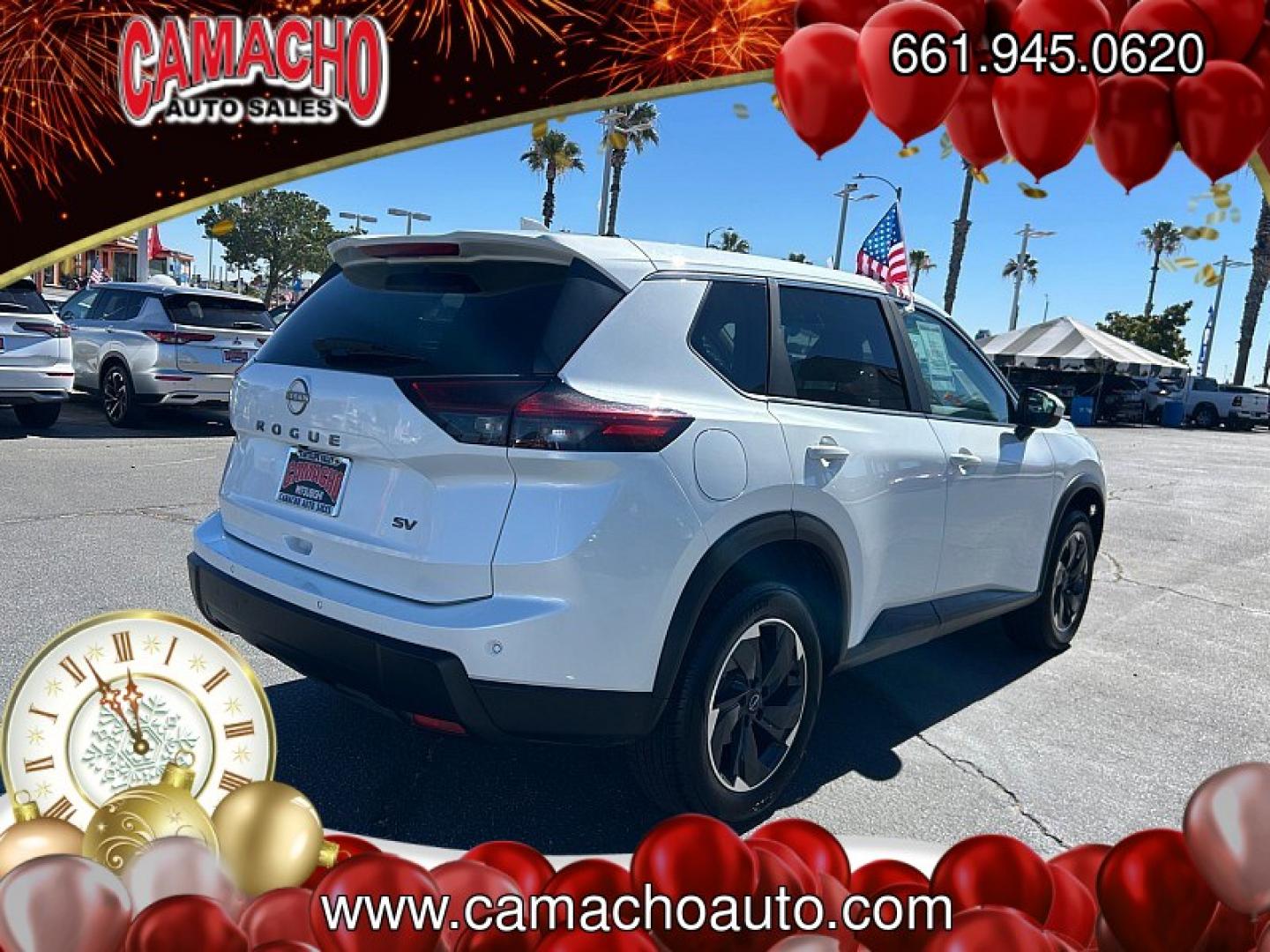 2024 White Nissan Rogue (5N1BT3BA5RC) with an 3-Cyl Turbo 1.5 Liter engine, Automatic CVT transmission, located at 412 Auto Vista Drive, Palmdale, CA, 93551, (661) 945-0620, 34.592636, -118.136681- Photo#2