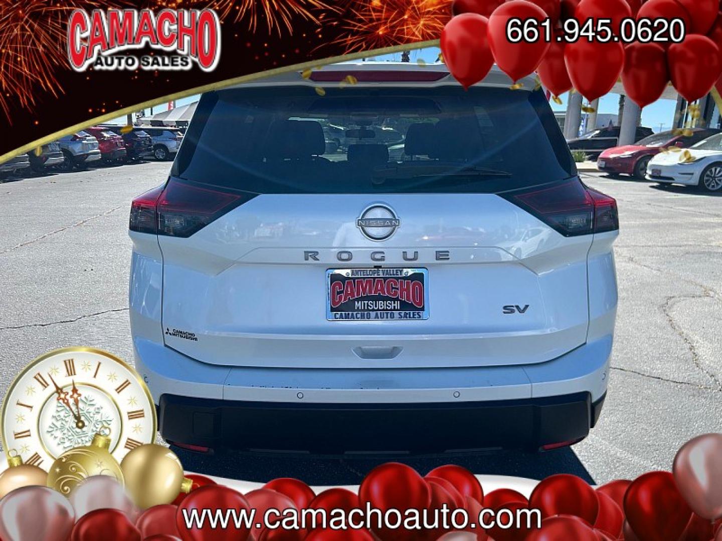 2024 White Nissan Rogue (5N1BT3BA5RC) with an 3-Cyl Turbo 1.5 Liter engine, Automatic CVT transmission, located at 412 Auto Vista Drive, Palmdale, CA, 93551, (661) 945-0620, 34.592636, -118.136681- Photo#3