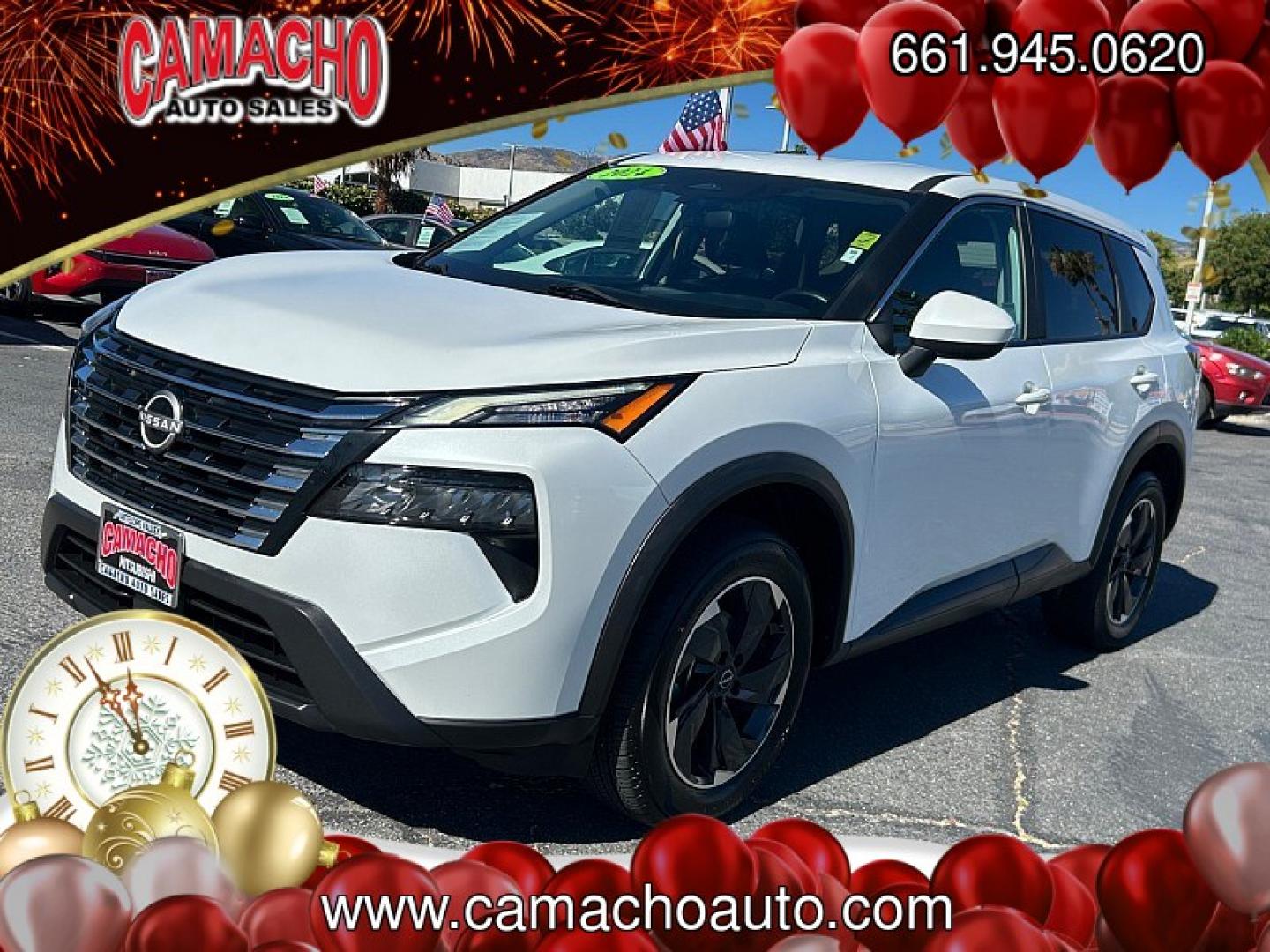 2024 White Nissan Rogue (5N1BT3BA5RC) with an 3-Cyl Turbo 1.5 Liter engine, Automatic CVT transmission, located at 412 Auto Vista Drive, Palmdale, CA, 93551, (661) 945-0620, 34.592636, -118.136681- Photo#6