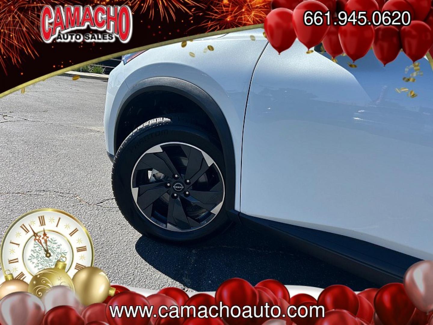 2024 White Nissan Rogue (5N1BT3BA5RC) with an 3-Cyl Turbo 1.5 Liter engine, Automatic CVT transmission, located at 412 Auto Vista Drive, Palmdale, CA, 93551, (661) 945-0620, 34.592636, -118.136681- Photo#8