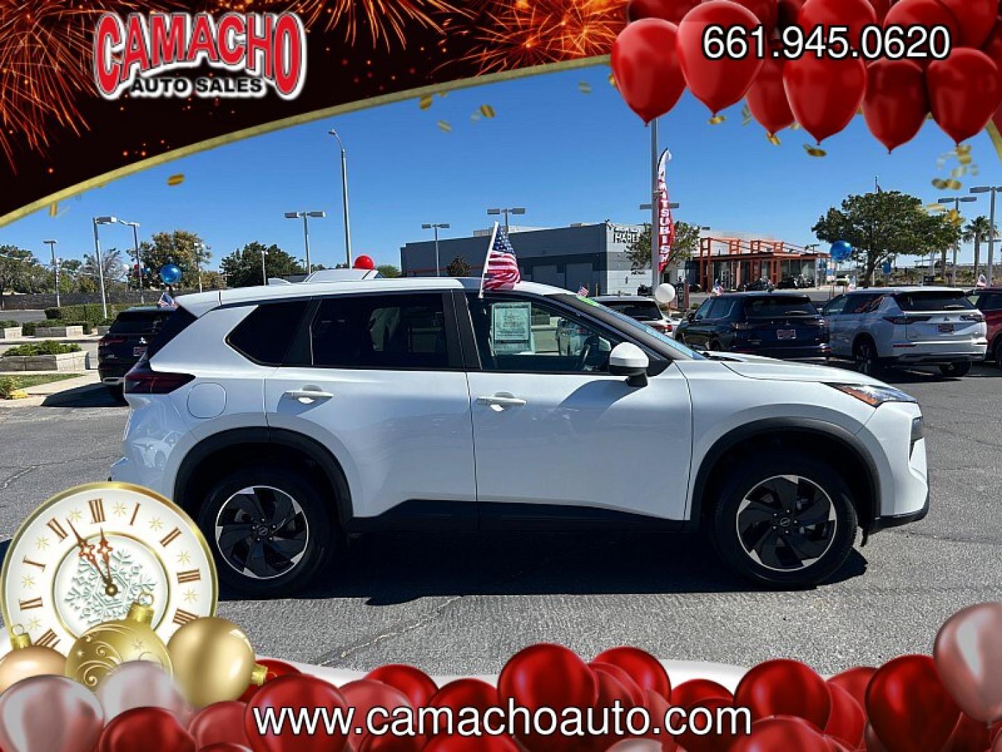 2024 White Nissan Rogue (5N1BT3BA5RC) with an 3-Cyl Turbo 1.5 Liter engine, Automatic CVT transmission, located at 412 Auto Vista Drive, Palmdale, CA, 93551, (661) 945-0620, 34.592636, -118.136681- Photo#11