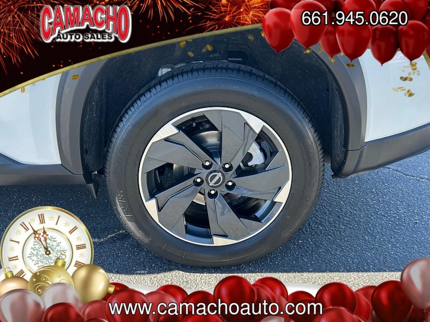 2024 White Nissan Rogue (5N1BT3BA5RC) with an 3-Cyl Turbo 1.5 Liter engine, Automatic CVT transmission, located at 412 Auto Vista Drive, Palmdale, CA, 93551, (661) 945-0620, 34.592636, -118.136681- Photo#13