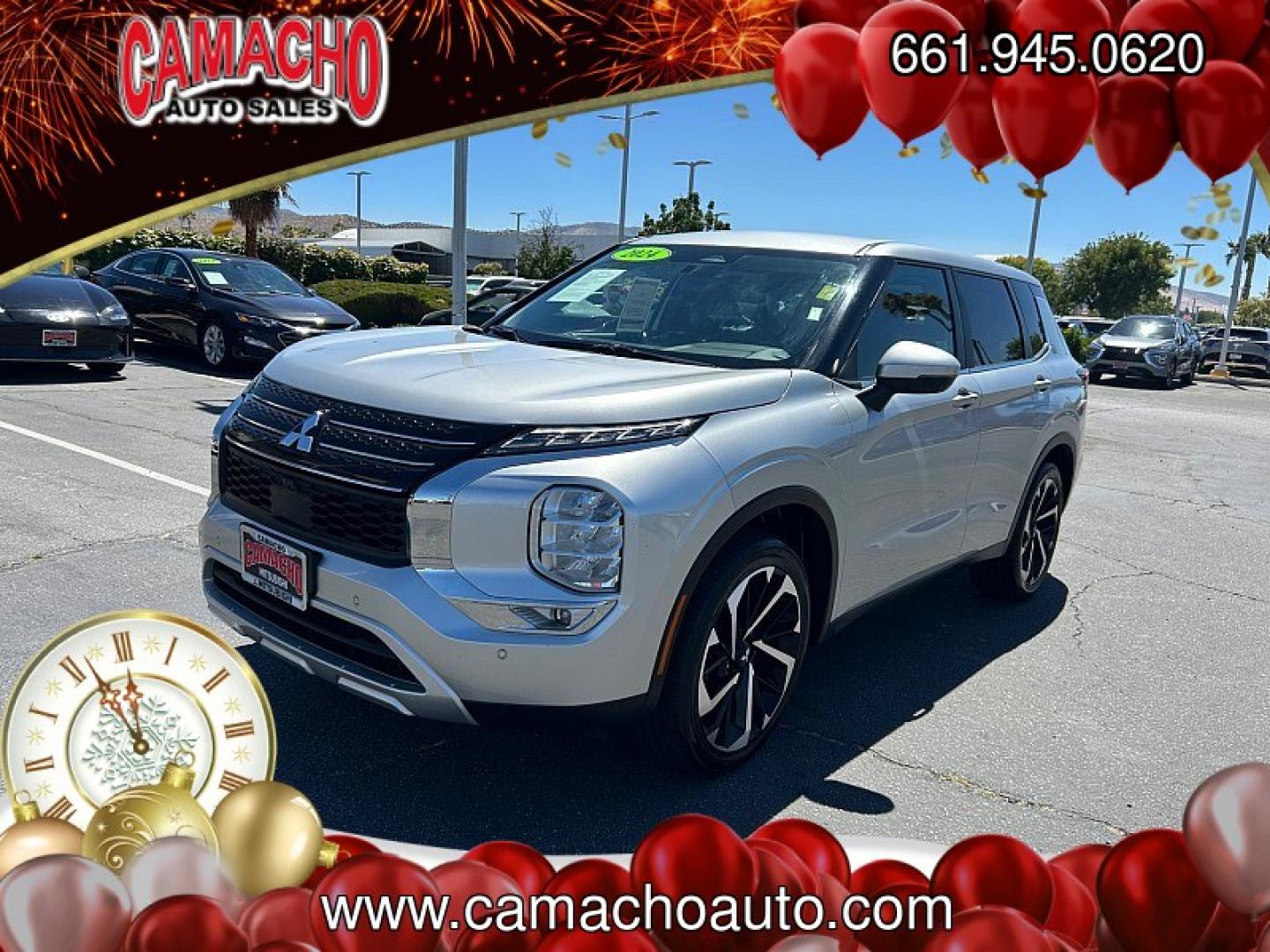 2024 Silver Mitsubishi Outlander (JA4J3VA80RZ) with an 4-Cyl 2.5 Liter engine, Automatic CVT transmission, located at 412 Auto Vista Drive, Palmdale, CA, 93551, (661) 945-0620, 34.592636, -118.136681- Photo#5