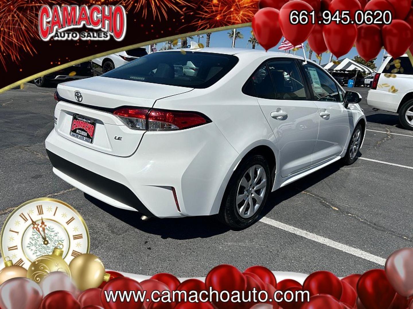 2022 White Toyota Corolla (5YFEPMAE4NP) with an 4-Cyl 1.8 Liter engine, Automatic CVTi-S transmission, located at 412 Auto Vista Drive, Palmdale, CA, 93551, (661) 945-0620, 34.592636, -118.136681- Photo#2