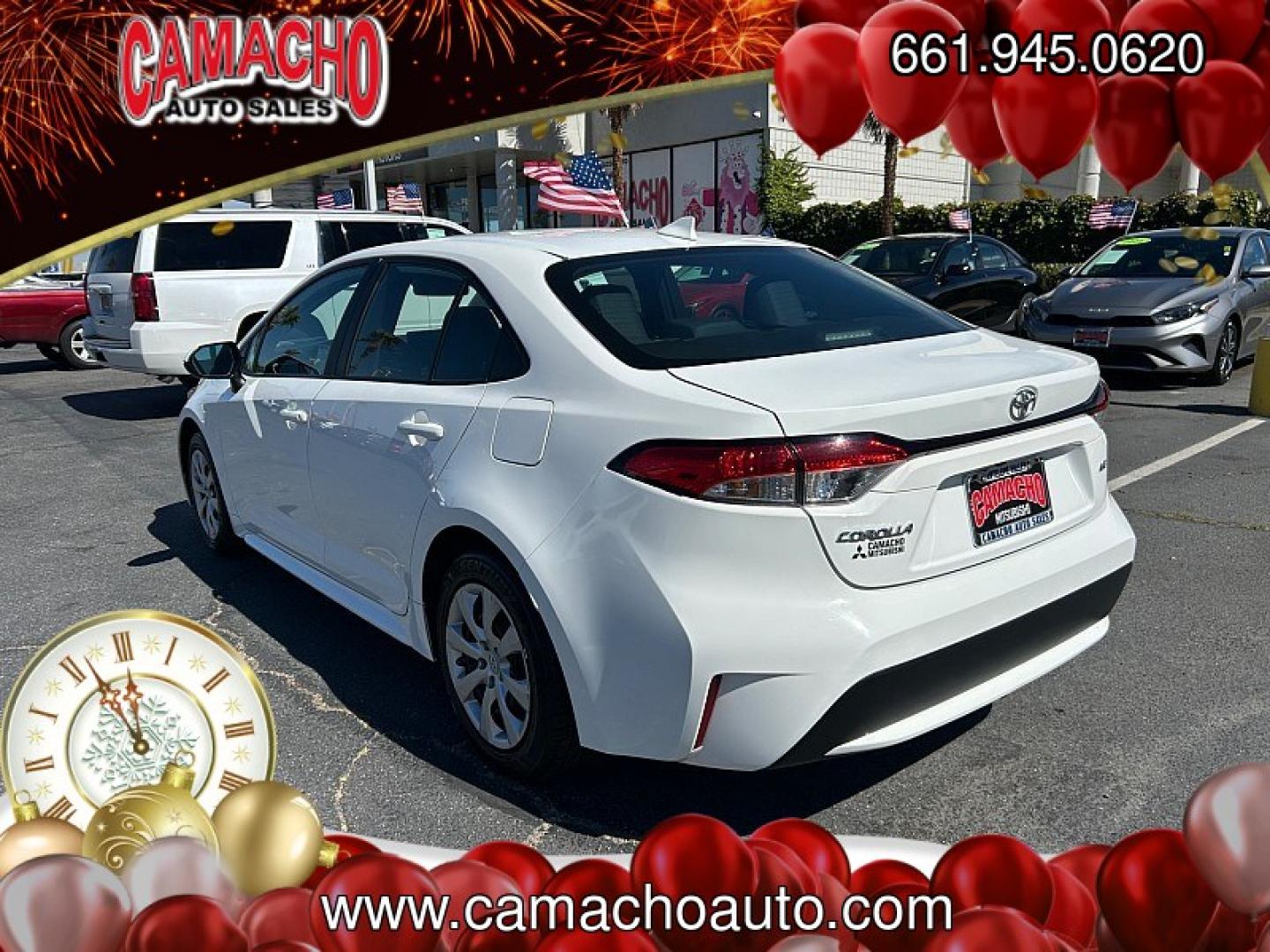 2022 White Toyota Corolla (5YFEPMAE4NP) with an 4-Cyl 1.8 Liter engine, Automatic CVTi-S transmission, located at 412 Auto Vista Drive, Palmdale, CA, 93551, (661) 945-0620, 34.592636, -118.136681- Photo#4