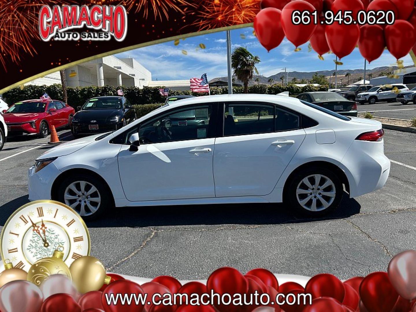 2022 White Toyota Corolla (5YFEPMAE4NP) with an 4-Cyl 1.8 Liter engine, Automatic CVTi-S transmission, located at 412 Auto Vista Drive, Palmdale, CA, 93551, (661) 945-0620, 34.592636, -118.136681- Photo#5