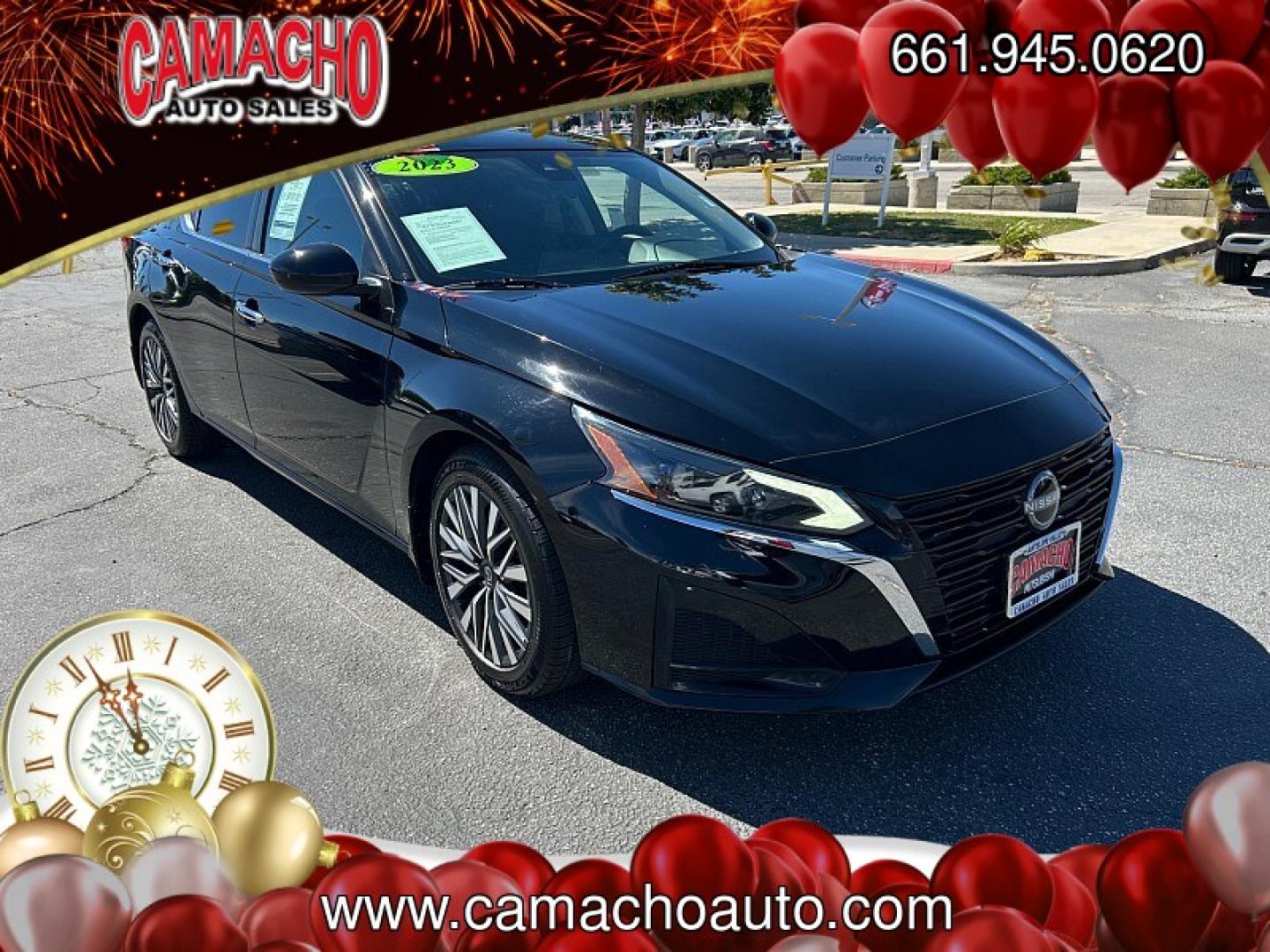 2023 Black Nissan Altima (1N4BL4DV1PN) with an 4-Cyl 2.5 Liter engine, Automatic Xtronic CVT transmission, located at 412 Auto Vista Drive, Palmdale, CA, 93551, (661) 945-0620, 34.592636, -118.136681- Photo#1