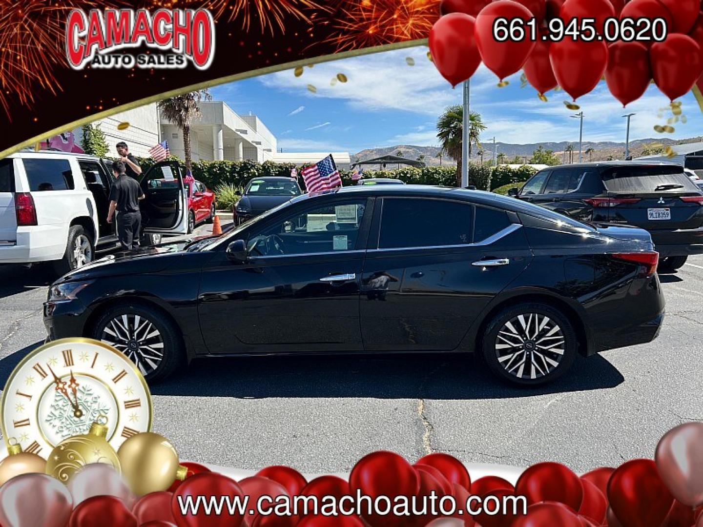 2023 Black Nissan Altima (1N4BL4DV1PN) with an 4-Cyl 2.5 Liter engine, Automatic Xtronic CVT transmission, located at 412 Auto Vista Drive, Palmdale, CA, 93551, (661) 945-0620, 34.592636, -118.136681- Photo#12