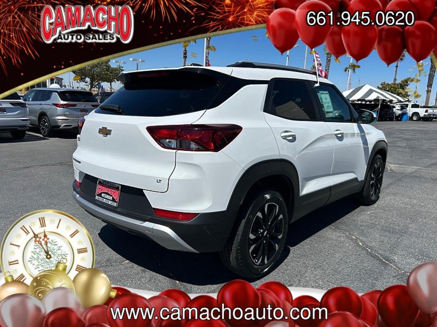 2023 WHITE Chevrolet Trailblazer (KL79MPS28PB) with an 4-Cyl 1.2 Liter engine, Automatic CVT transmission, located at 412 Auto Vista Drive, Palmdale, CA, 93551, (661) 945-0620, 34.592636, -118.136681- Photo#4