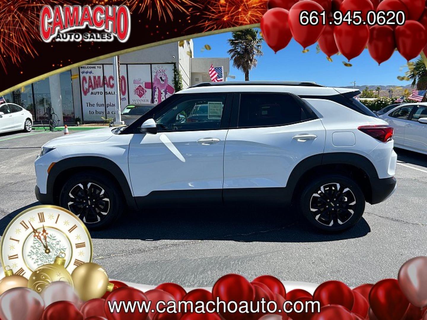2023 WHITE Chevrolet Trailblazer (KL79MPS28PB) with an 4-Cyl 1.2 Liter engine, Automatic CVT transmission, located at 412 Auto Vista Drive, Palmdale, CA, 93551, (661) 945-0620, 34.592636, -118.136681- Photo#7