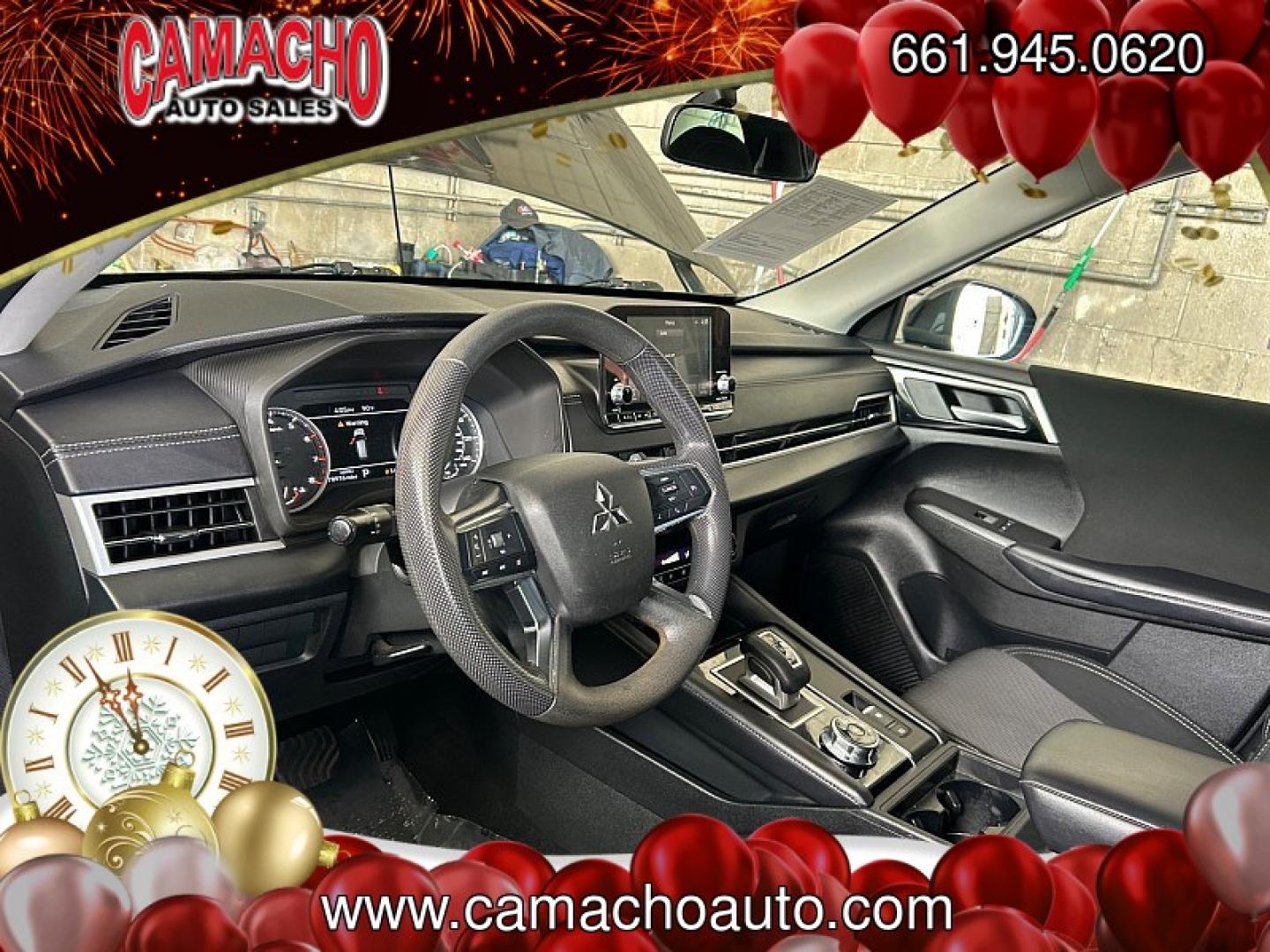 2023 Black Mitsubishi Outlander (JA4J3TA84PZ) with an 4-Cyl 2.5 Liter engine, Automatic CVT transmission, located at 412 Auto Vista Drive, Palmdale, CA, 93551, (661) 945-0620, 34.592636, -118.136681- Photo#15