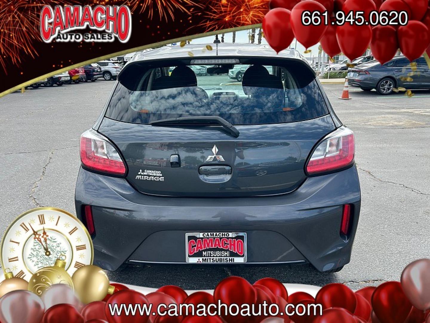 2024 Gray Mitsubishi Mirage (ML32AUHJ7RH) with an 3-Cyl 1.2 Liter engine, Automatic CVT transmission, located at 412 Auto Vista Drive, Palmdale, CA, 93551, (661) 945-0620, 34.592636, -118.136681- Photo#3