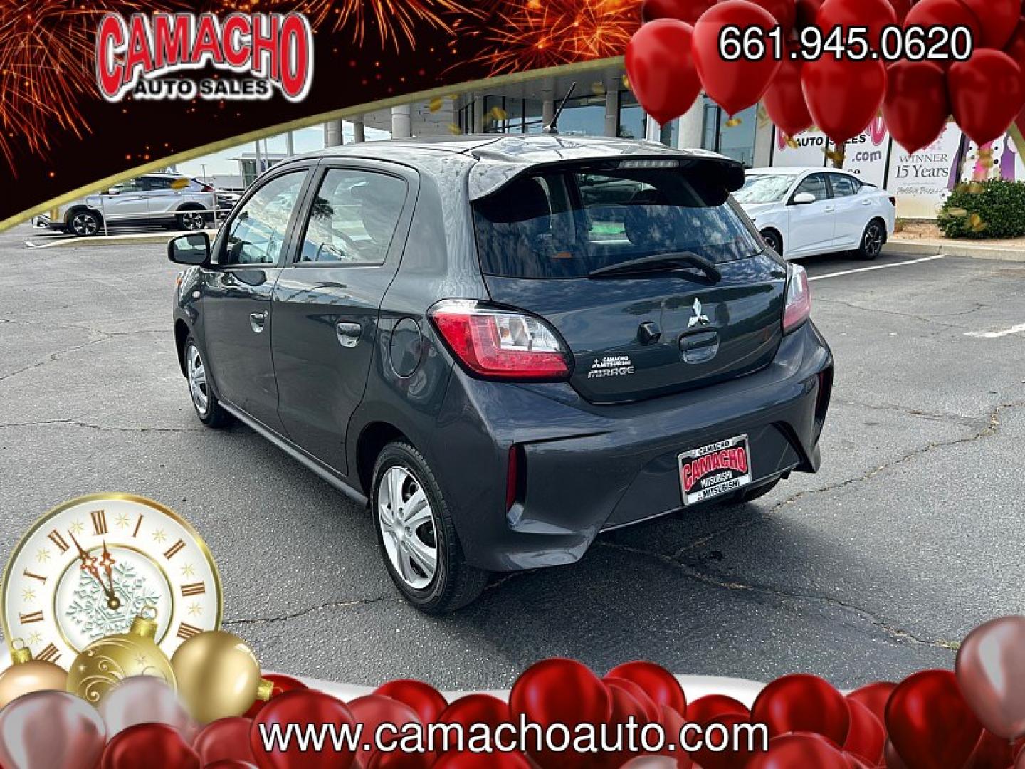 2024 Gray Mitsubishi Mirage (ML32AUHJ7RH) with an 3-Cyl 1.2 Liter engine, Automatic CVT transmission, located at 412 Auto Vista Drive, Palmdale, CA, 93551, (661) 945-0620, 34.592636, -118.136681- Photo#4