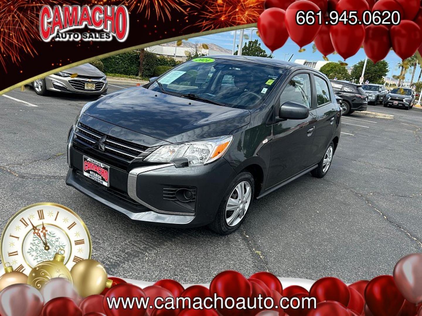 2024 Gray Mitsubishi Mirage (ML32AUHJ7RH) with an 3-Cyl 1.2 Liter engine, Automatic CVT transmission, located at 412 Auto Vista Drive, Palmdale, CA, 93551, (661) 945-0620, 34.592636, -118.136681- Photo#6