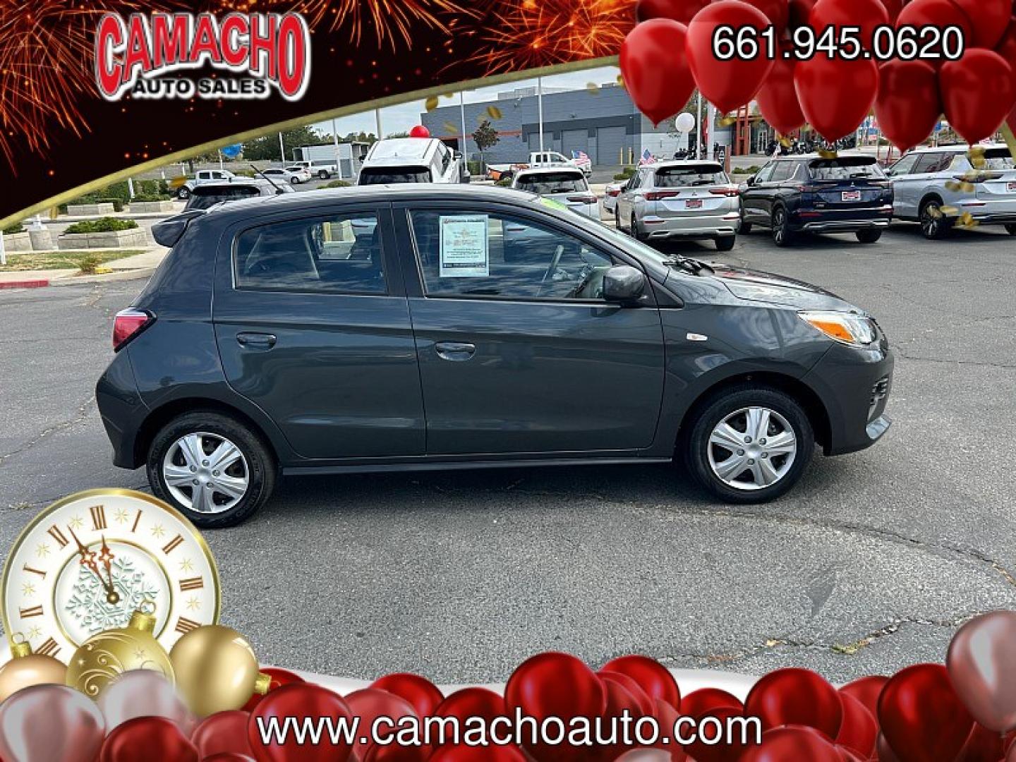 2024 Gray Mitsubishi Mirage (ML32AUHJ7RH) with an 3-Cyl 1.2 Liter engine, Automatic CVT transmission, located at 412 Auto Vista Drive, Palmdale, CA, 93551, (661) 945-0620, 34.592636, -118.136681- Photo#7