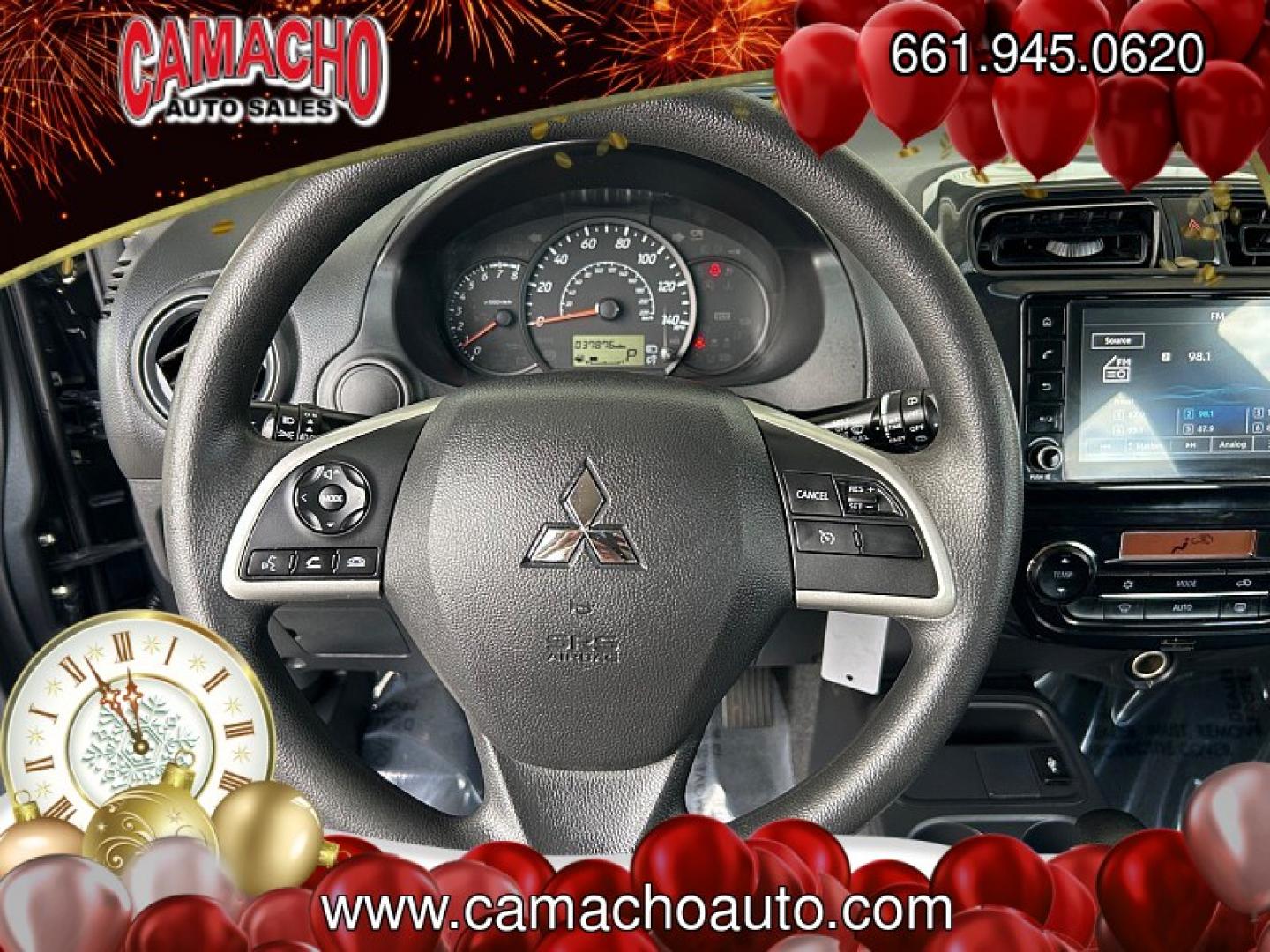 2024 Gray Mitsubishi Mirage (ML32AUHJ7RH) with an 3-Cyl 1.2 Liter engine, Automatic CVT transmission, located at 412 Auto Vista Drive, Palmdale, CA, 93551, (661) 945-0620, 34.592636, -118.136681- Photo#20