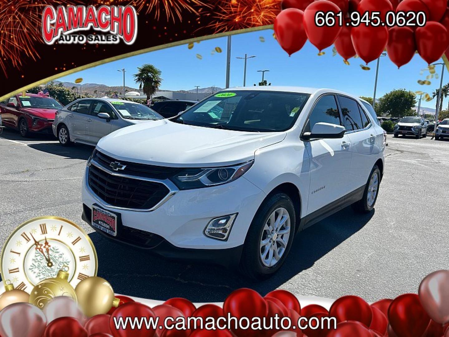 2020 White Chevrolet Equinox (3GNAXKEV3LS) , Automatic transmission, located at 412 Auto Vista Drive, Palmdale, CA, 93551, (661) 945-0620, 34.592636, -118.136681- Photo#2
