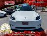 2023 White Tesla Model Y (7SAYGDEE2PF) with an Dual AC Electric Motors engine, Single-Speed Fixed Gear transmission, located at 412 Auto Vista Drive, Palmdale, CA, 93551, (661) 945-0620, 34.592636, -118.136681- Photo#1